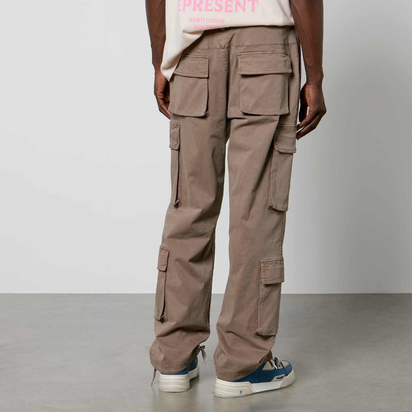 Grey - Represent - Baggy Cargo Trousers - 2