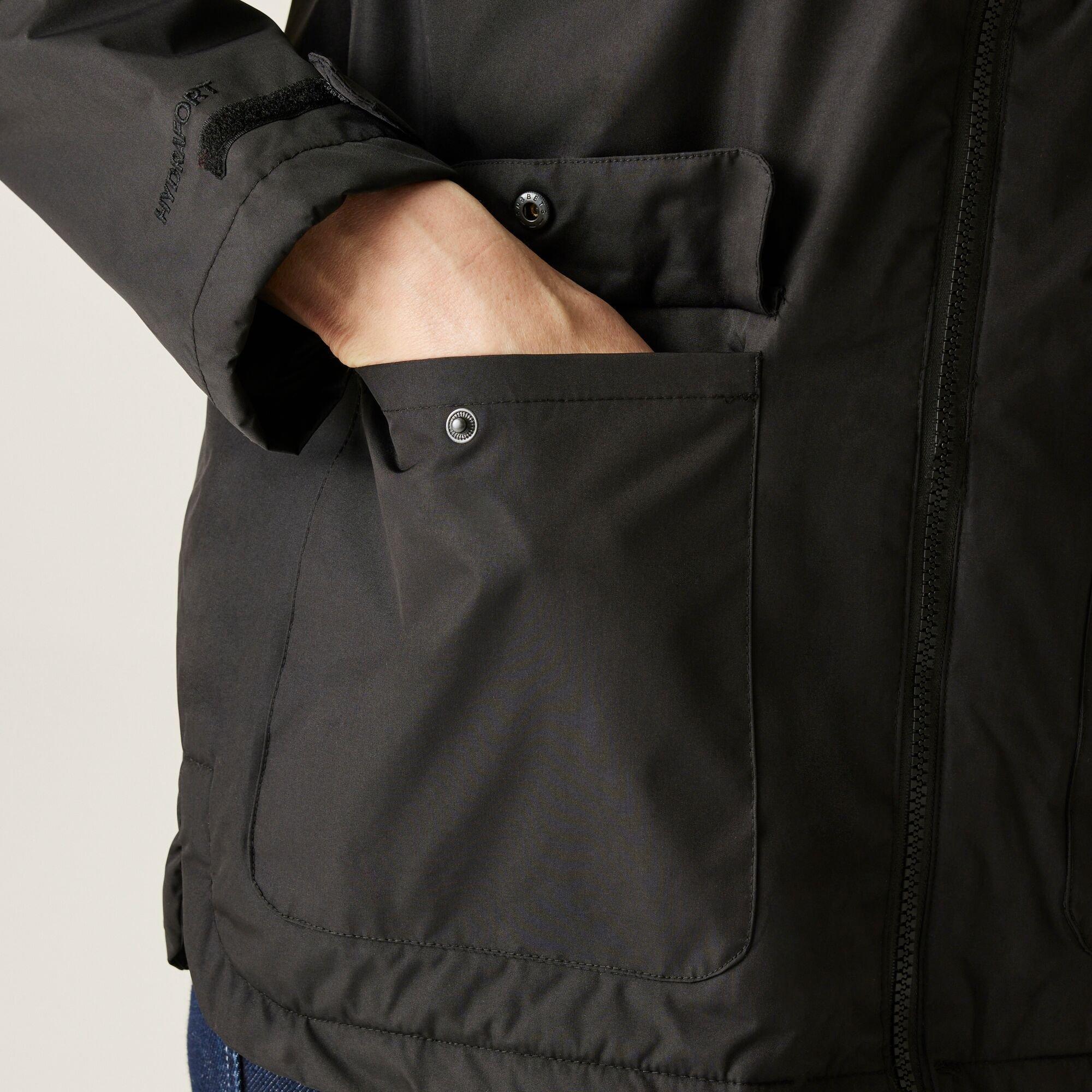 Black - Regatta - Women's Broadia Thermoguard Insulated Waterproof Jacket - 6