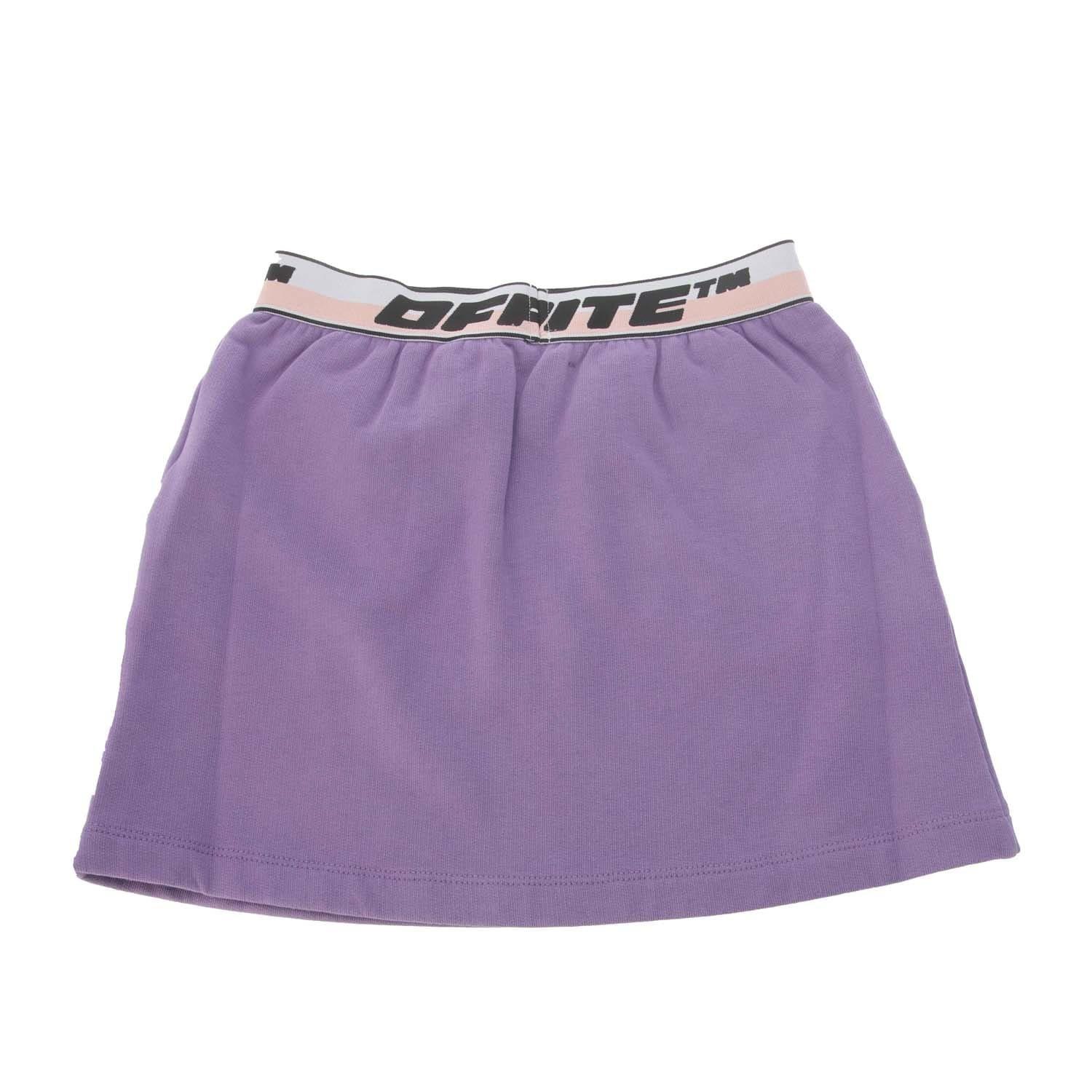 Purple Black - Off White - Logo Band Skirt - 2