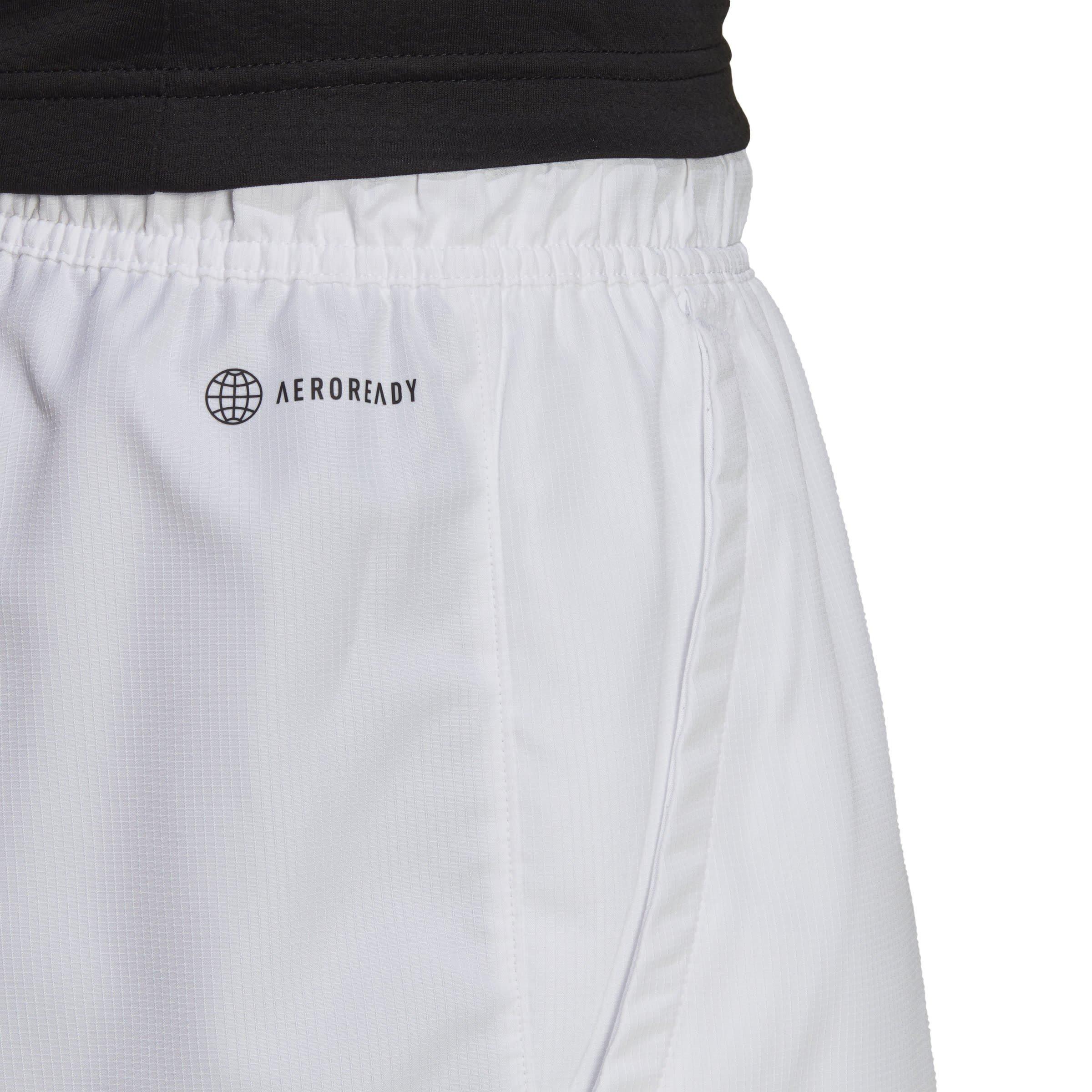 White - adidas - Performance Gym Shorts - 5