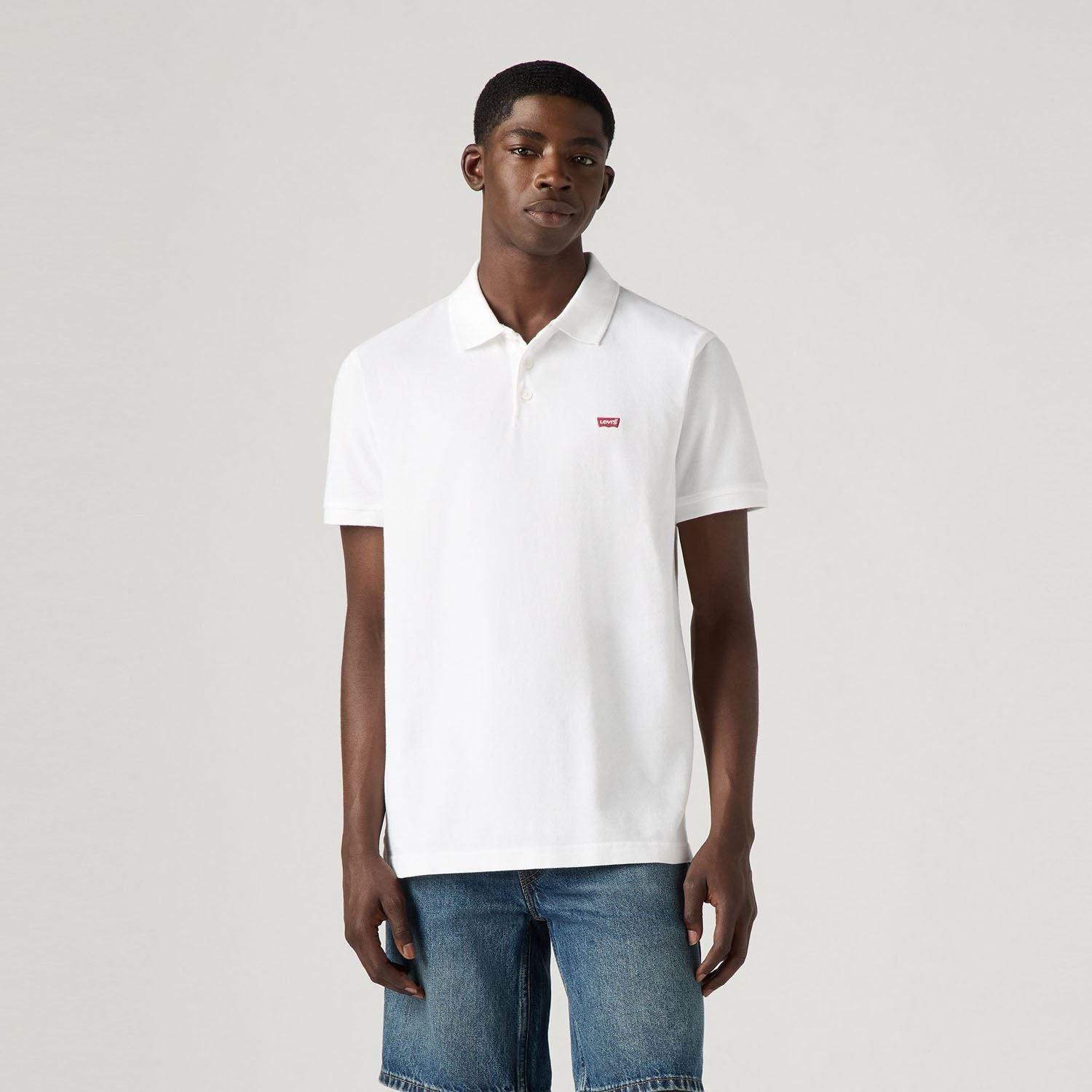 White - Levis - Housemark Polo Shirt - 2