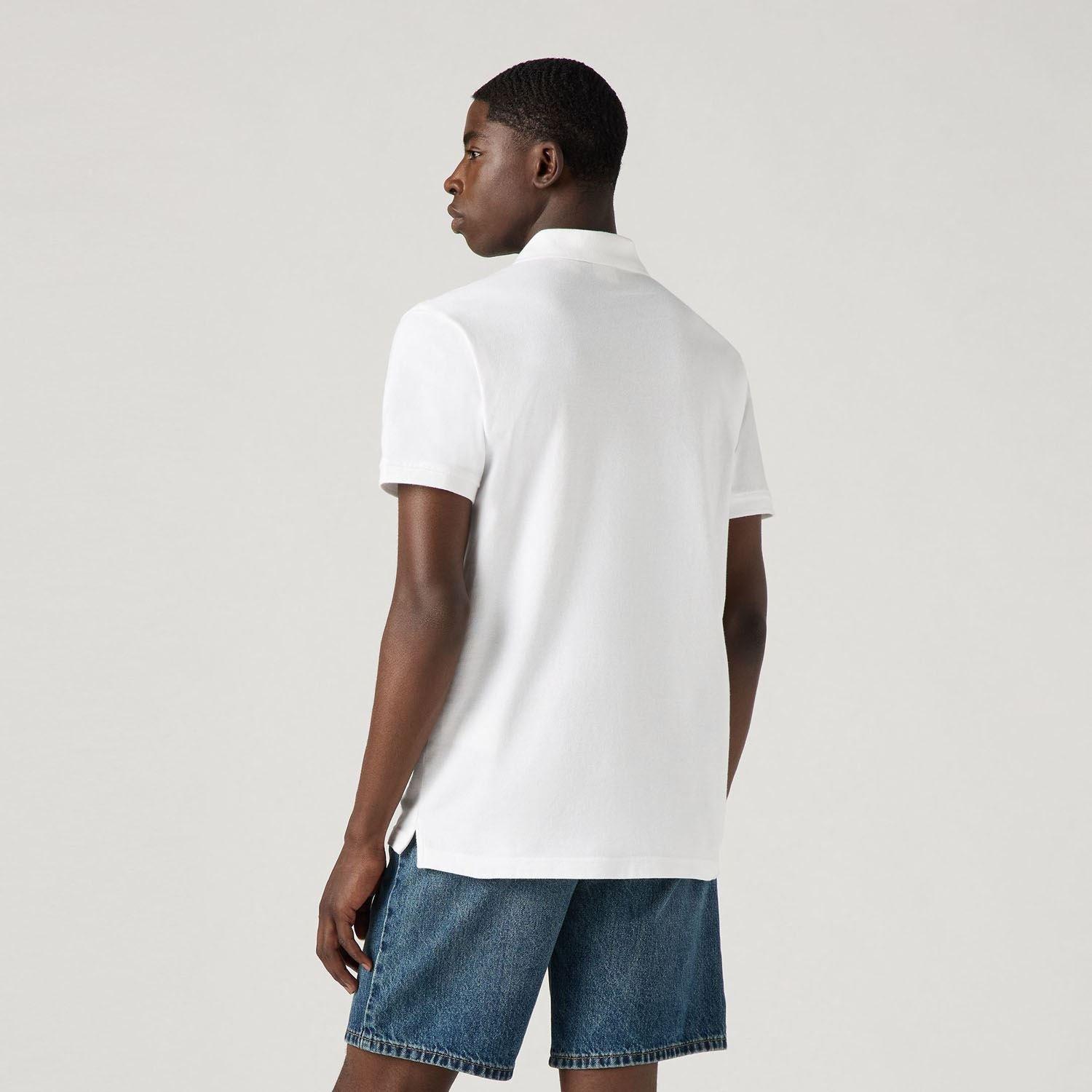 White - Levis - Housemark Polo Shirt - 3