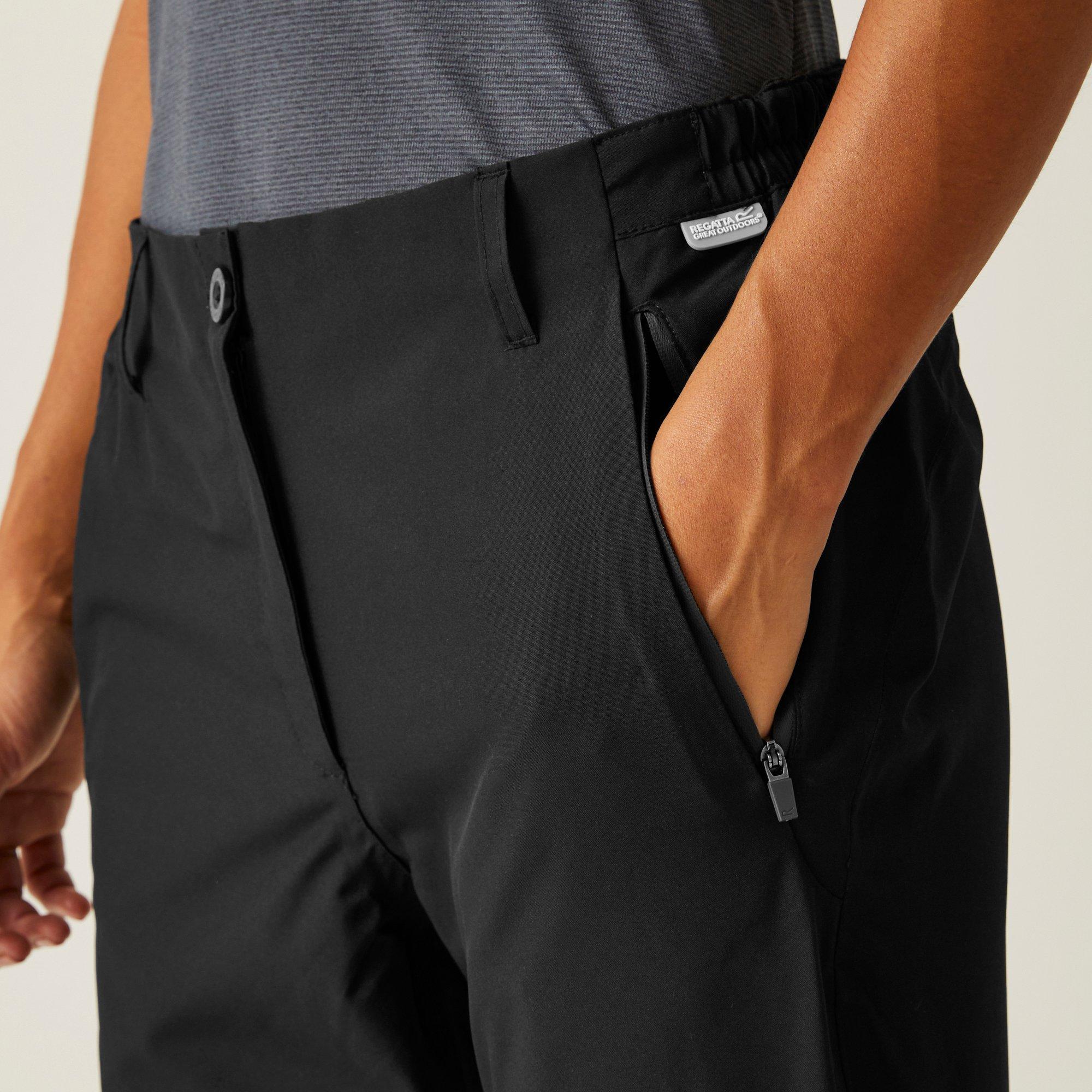 Black - Regatta - Womens Dayhike Trousers IV - 4