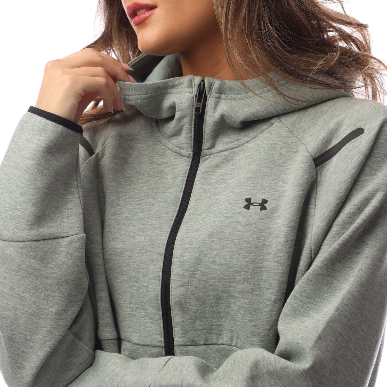Green - Under Armour - Unstoppable Fleece Full-Zip Hoodie - 2