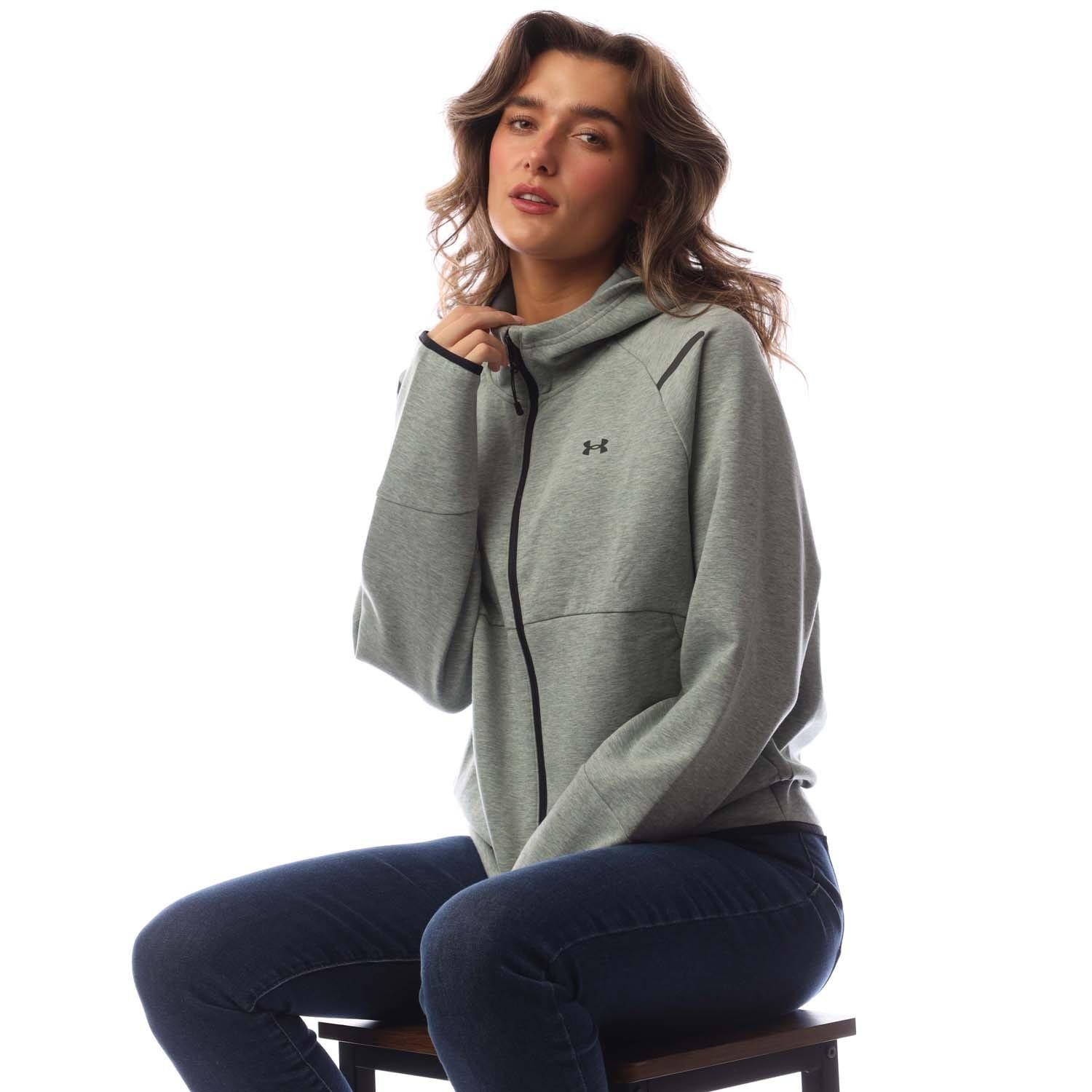 Green - Under Armour - Unstoppable Fleece Full-Zip Hoodie - 4