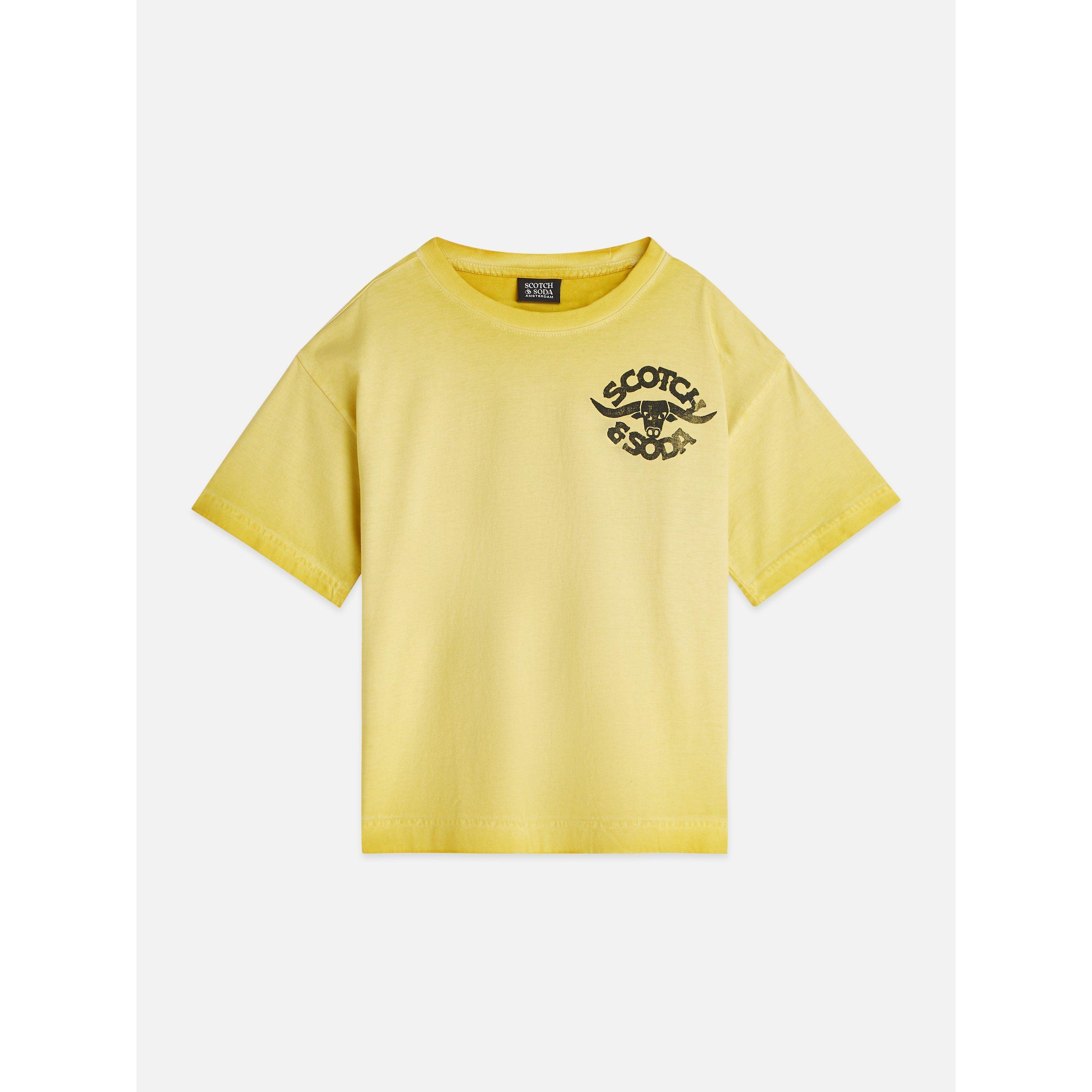 Scotch And Soda Boys Kids' Oversized Fit T-Shirt - Habanero Gold - 12 Years