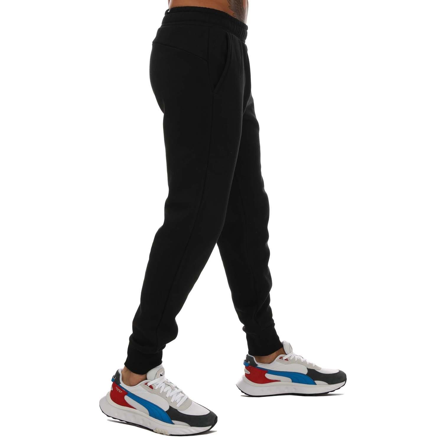 Black - Puma - Small Logo Cuffed Joggers - 4