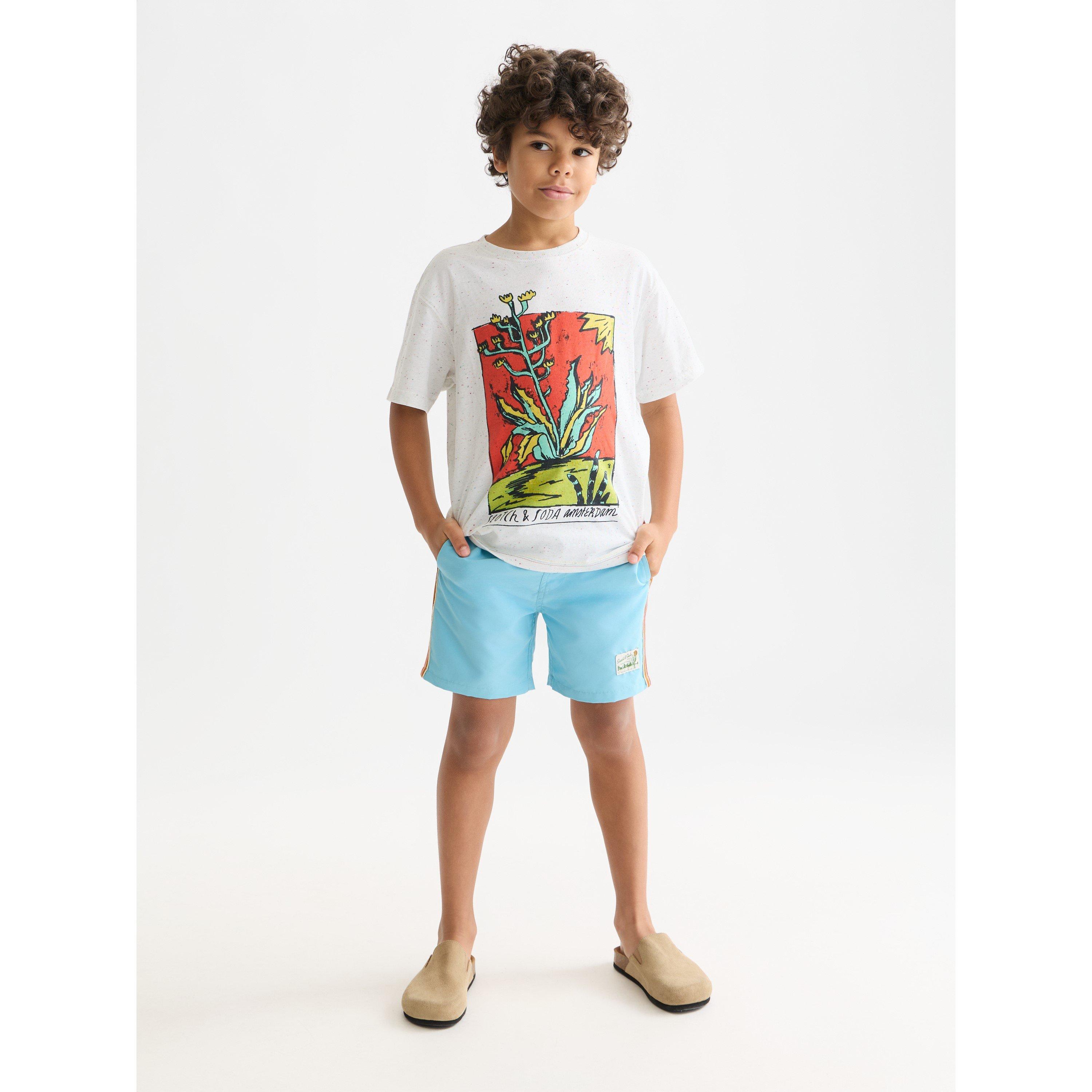 Scotch and Soda Kids' Swim Shorts - Suns Milky Blue - 10 Years
