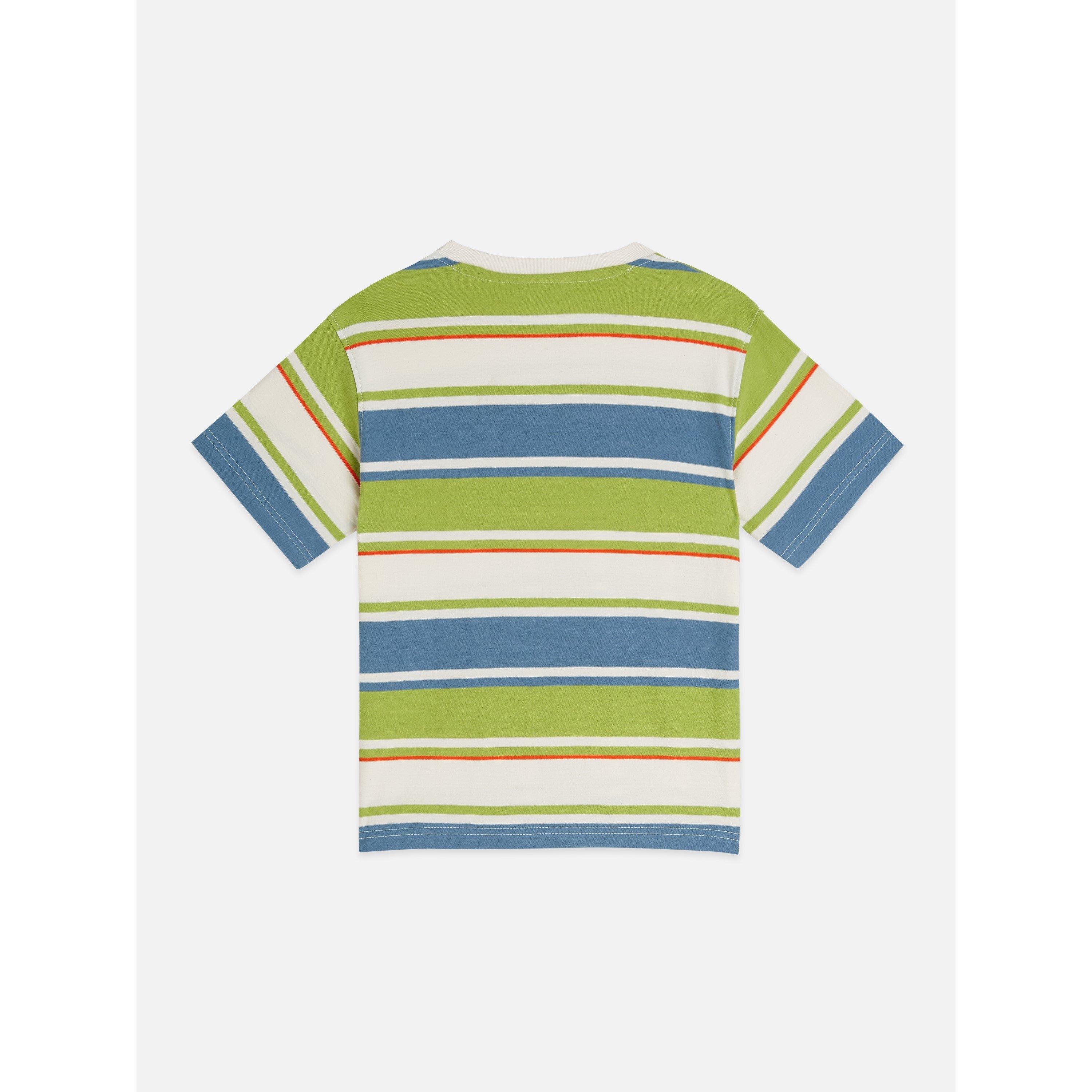 Blue Stripe - Scotch and Soda - Kids' Oversized Fit T-Shirt - 2