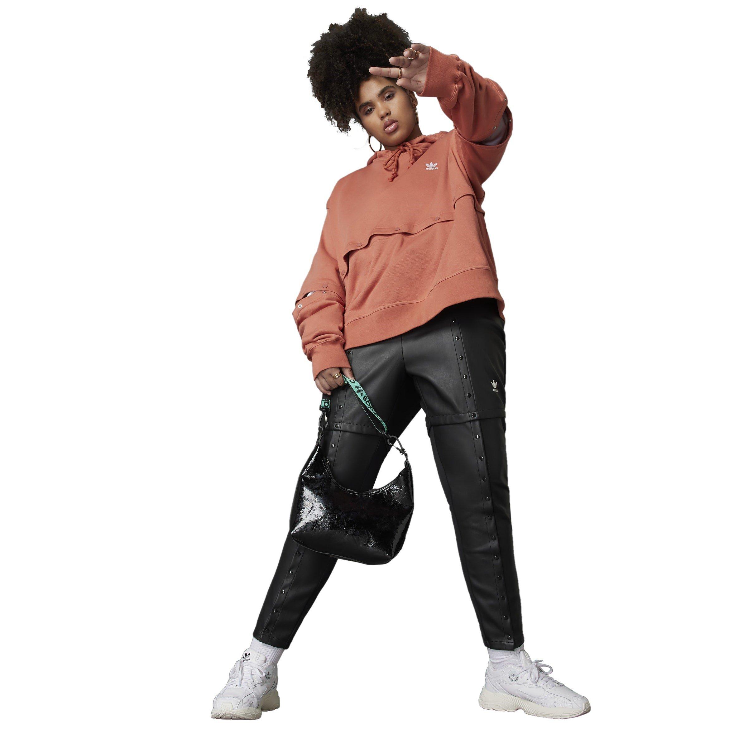 Sort - adidas Originals - Women's Leather/PU Trousers - 14