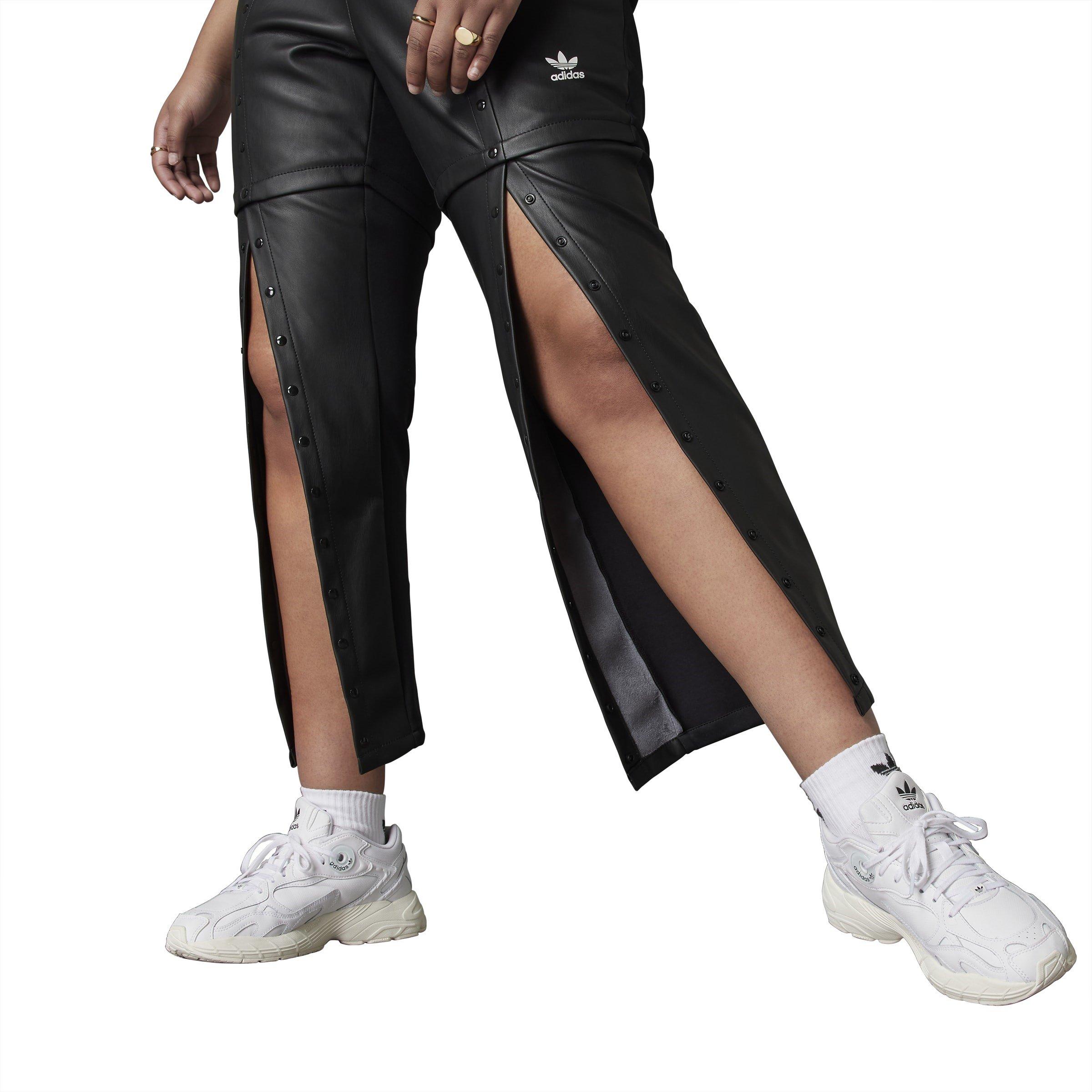 Sort - adidas Originals - Women's Leather/PU Trousers - 9