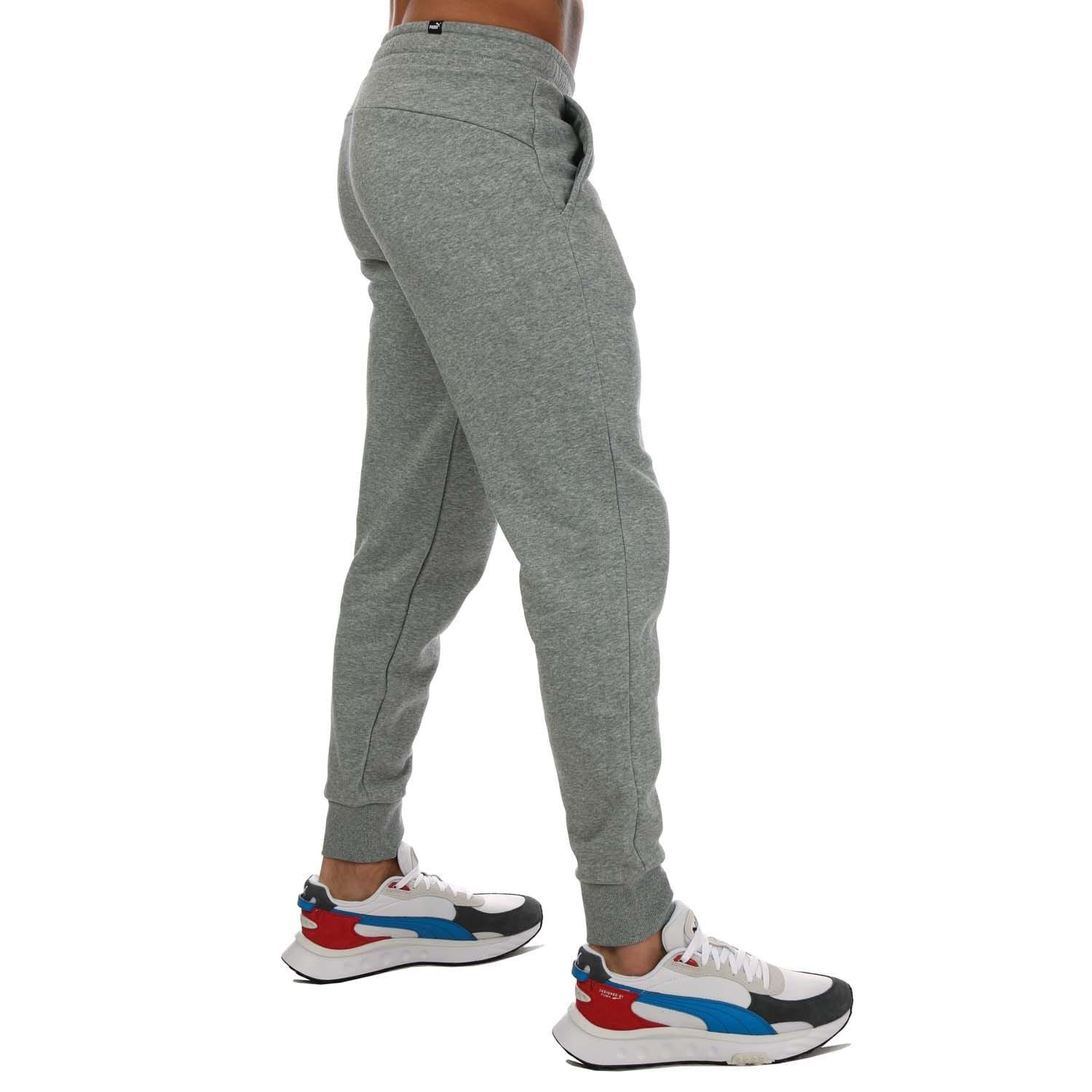 Grey - Puma - Small Logo Cuffed Joggers - 4