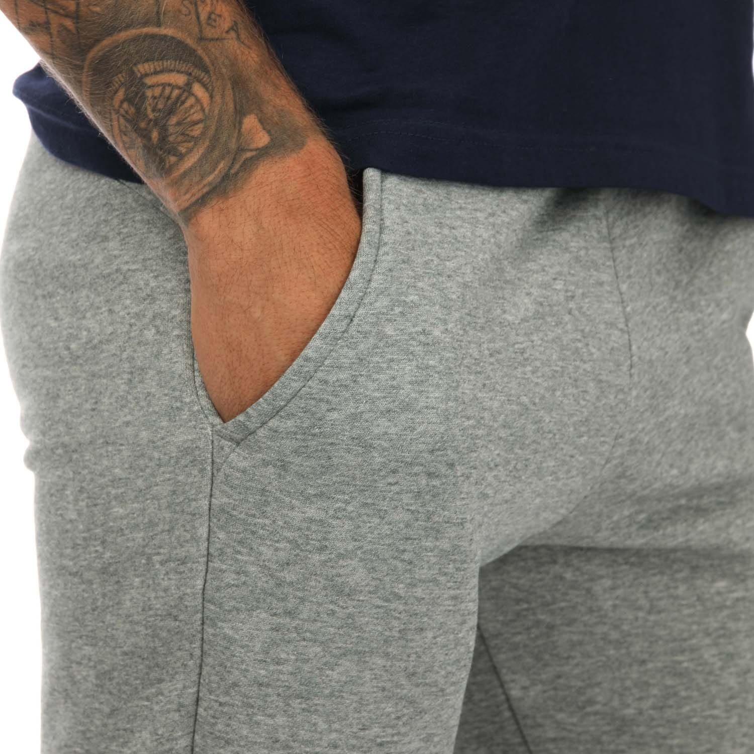 Grey - Puma - Small Logo Cuffed Joggers - 6
