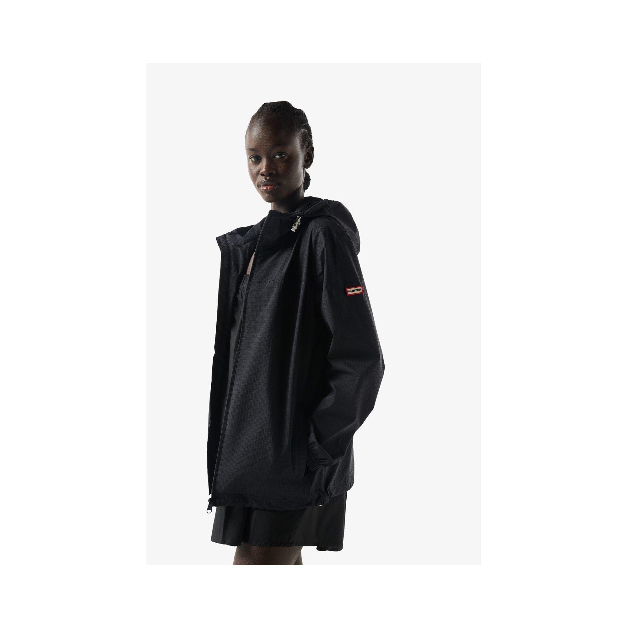 Hunter Unisex Packable Rain Jacket Black Lge - Image 2