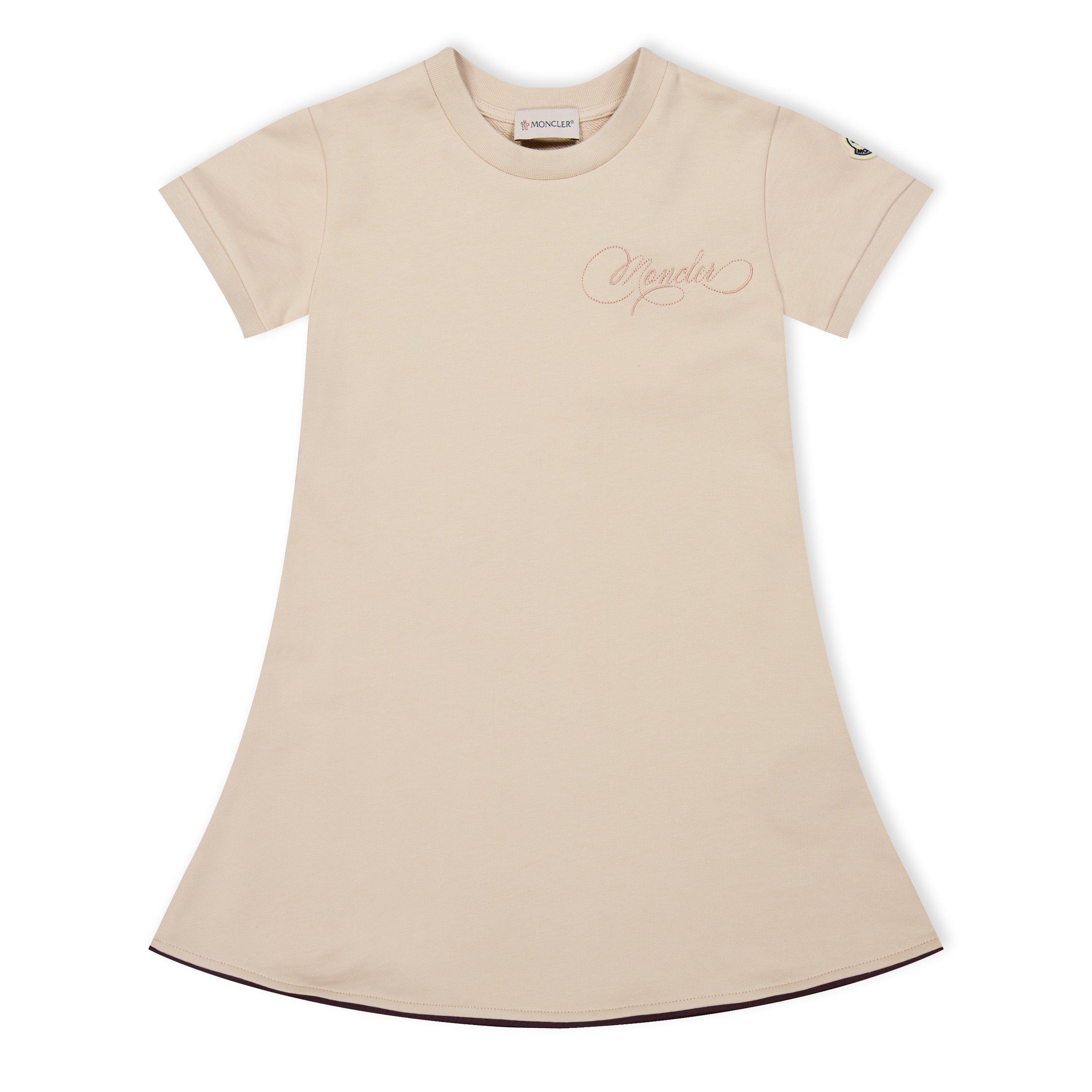 Moncler Logo Dress Juniors - Sand 51N - Size 10Y