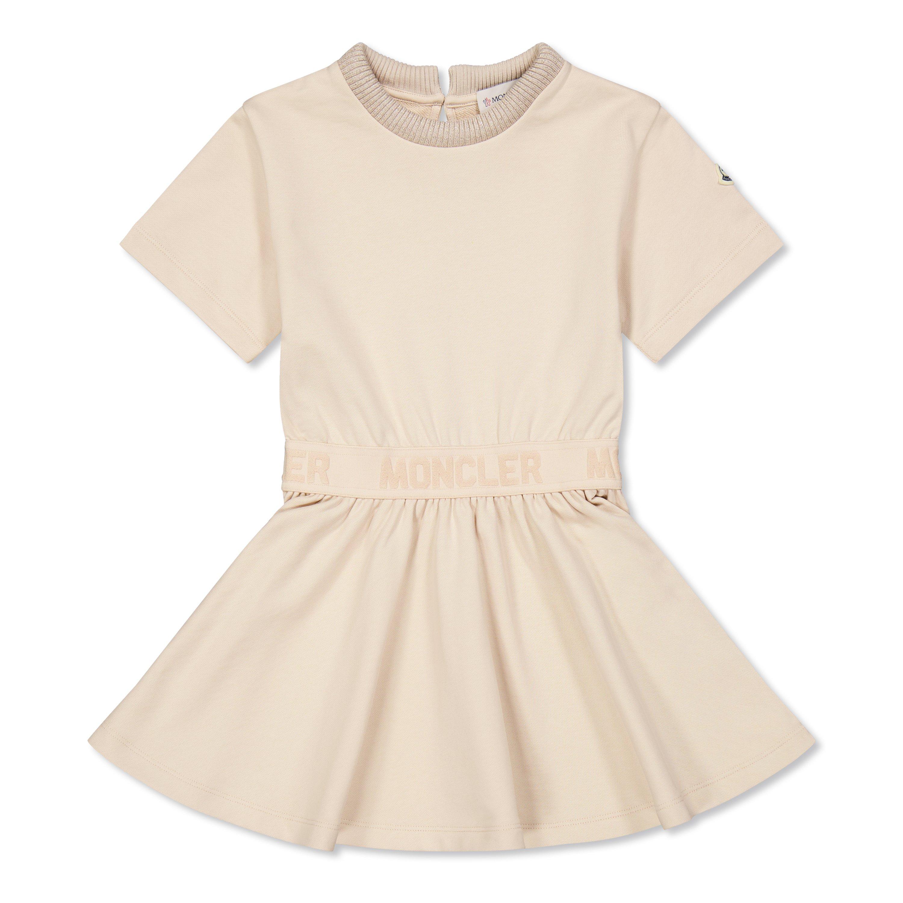 Moncler Logo Print Cotton Dress