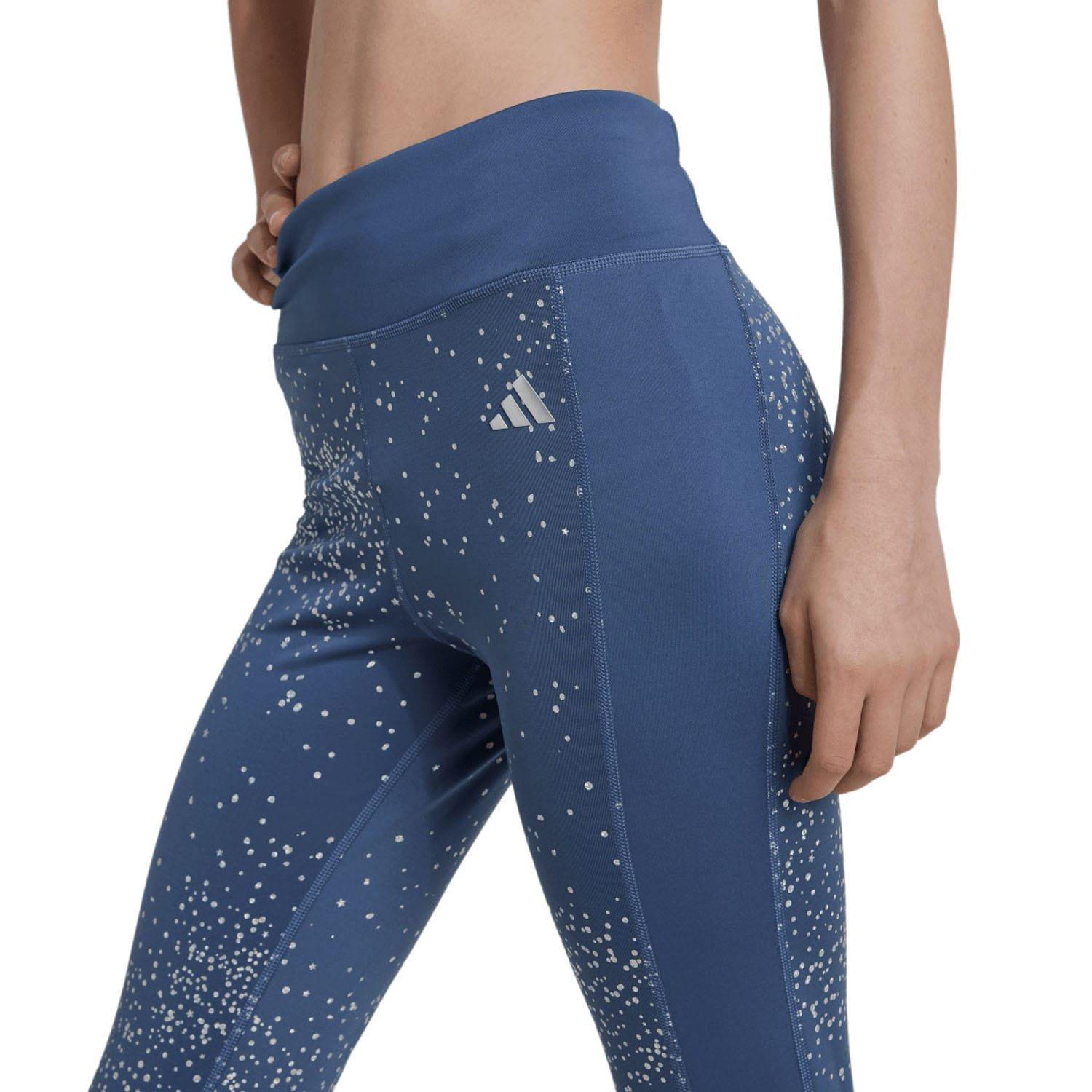 Azul marino - adidas - Optime Glam 7/8 Leggings - 5