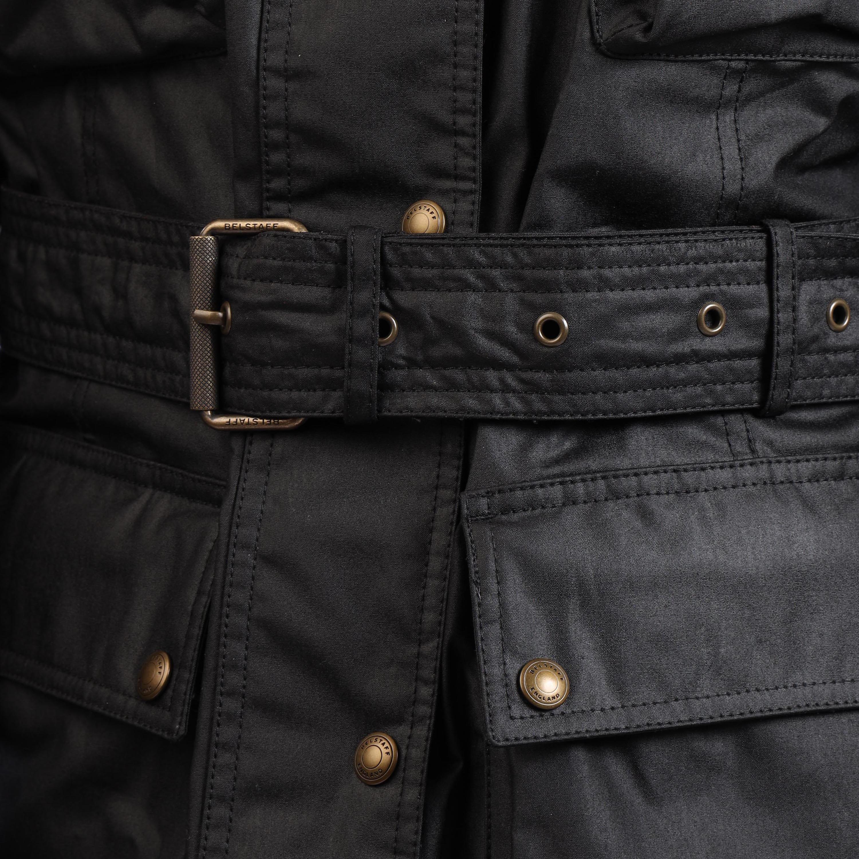 Black - Belstaff - Waxed Cotton Trailmaster Jacket - 3