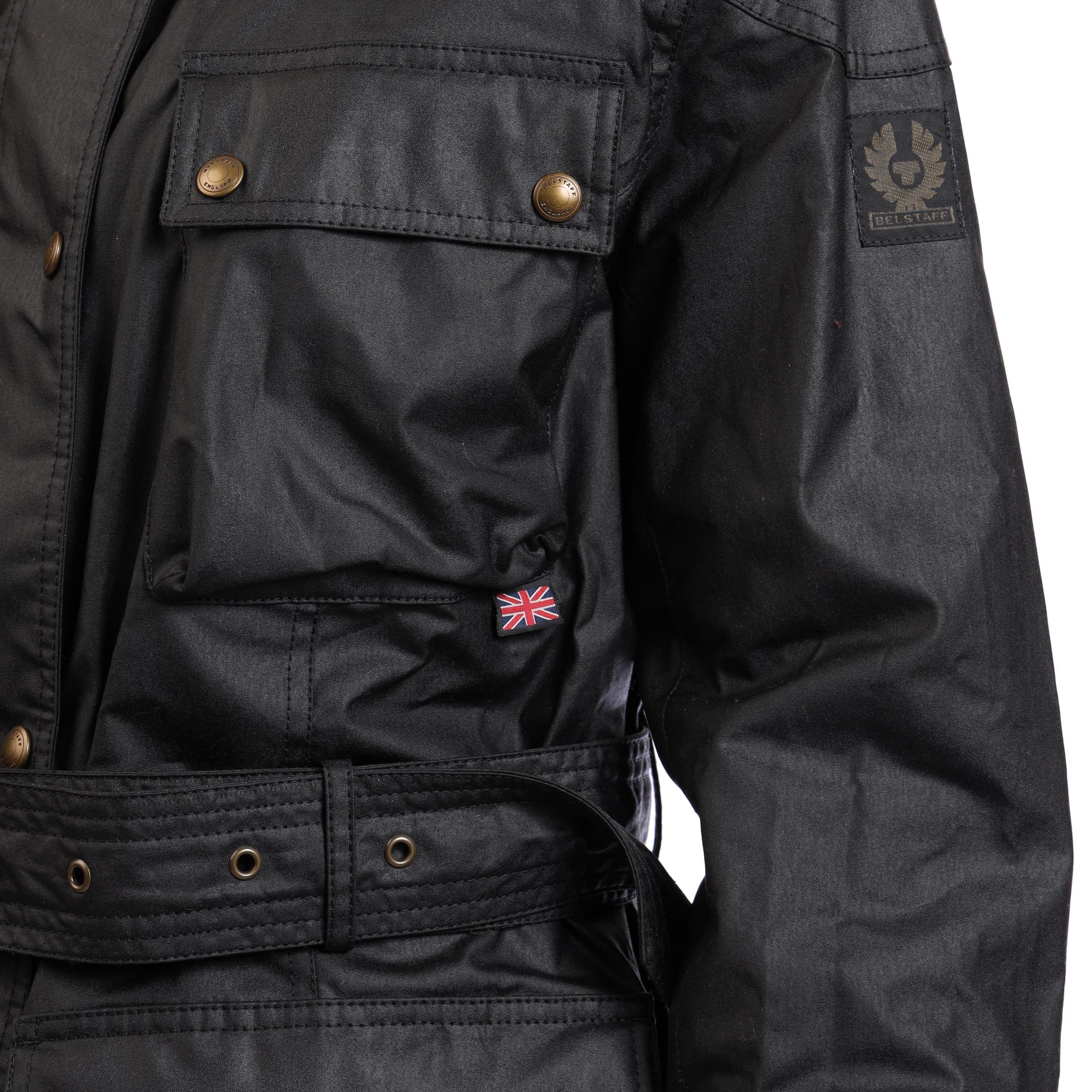 Black - Belstaff - Waxed Cotton Trailmaster Jacket - 4