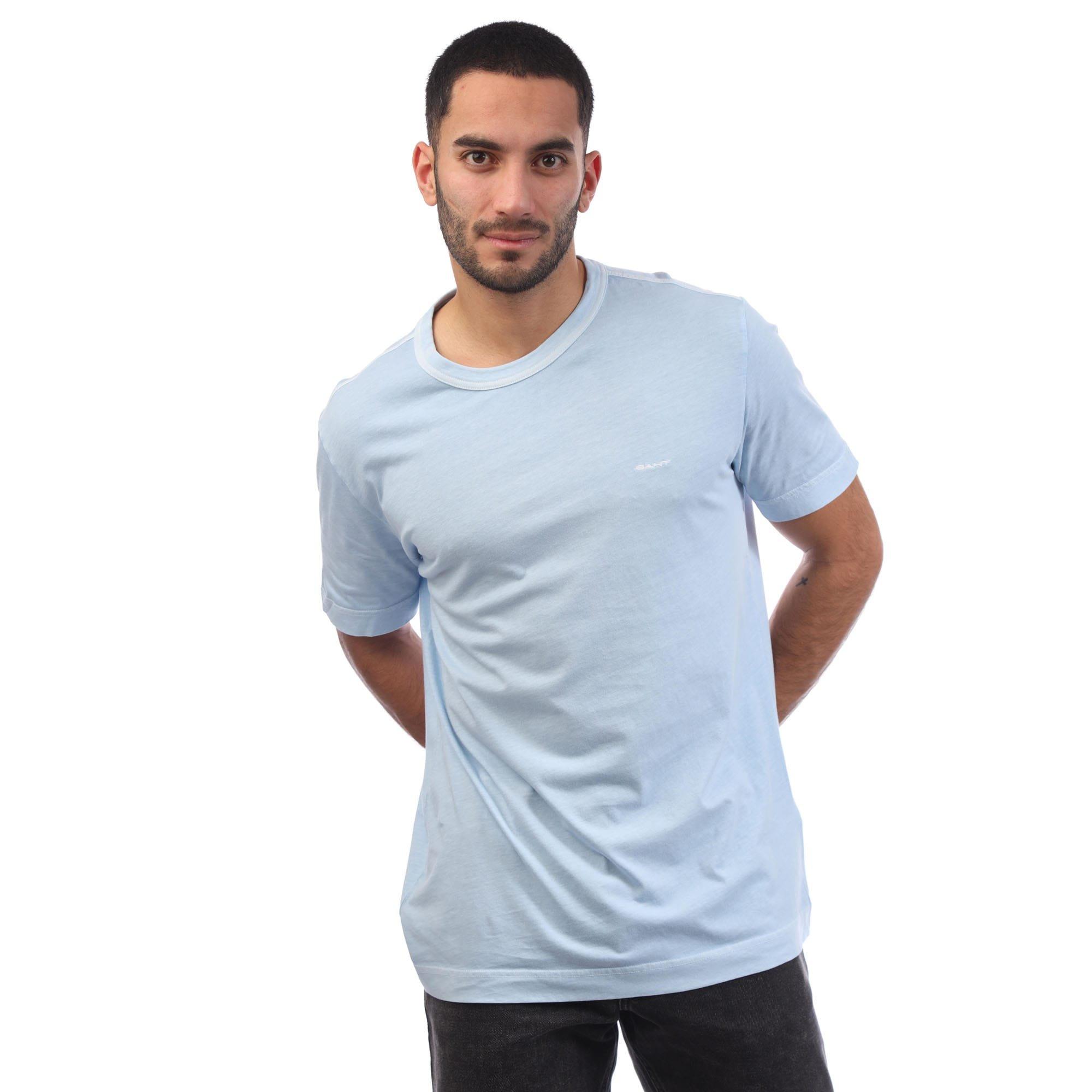 Blue - Gant - Sunfaded T-Shirt - 1