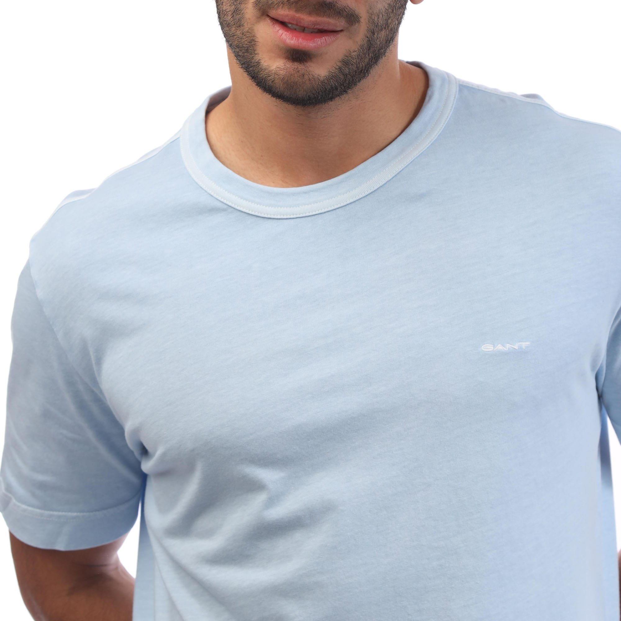 Blue - Gant - Sunfaded T-Shirt - 3