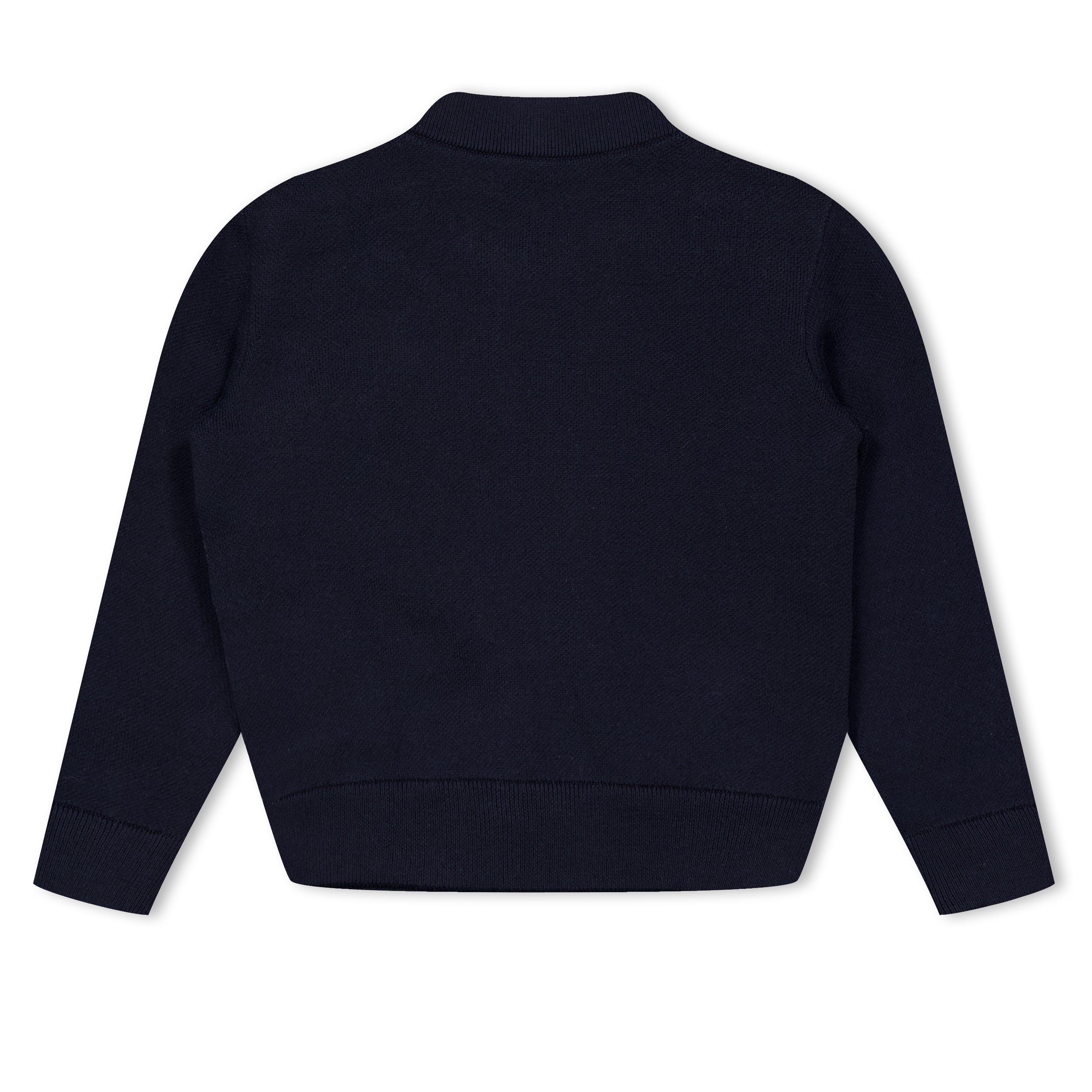 Navy 742 - Moncler - Kids' Logo Patch Hybrid Cardigan - 2