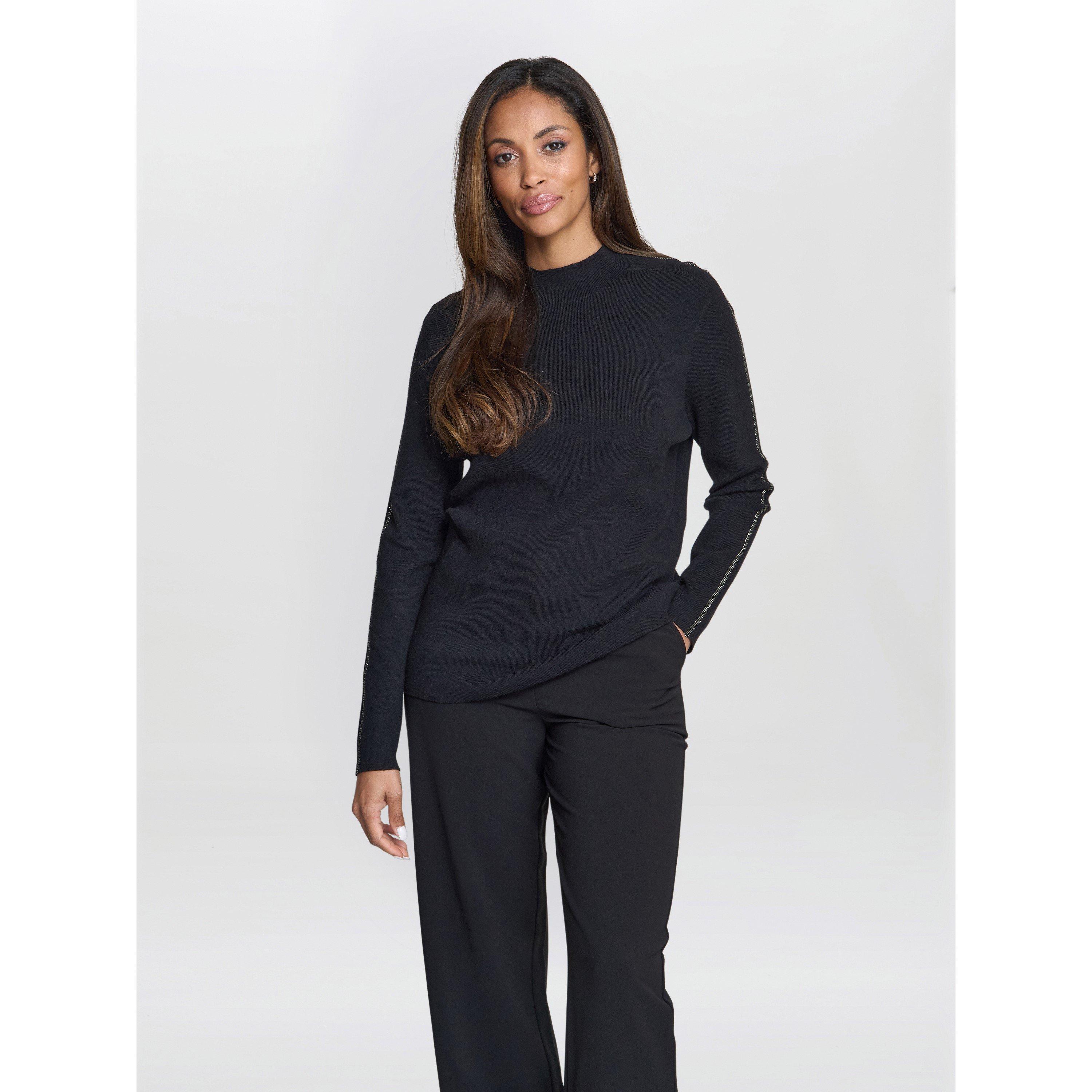 Black - Gina Bacconi - Women's Georgie Knitted Sweatshirt - 2