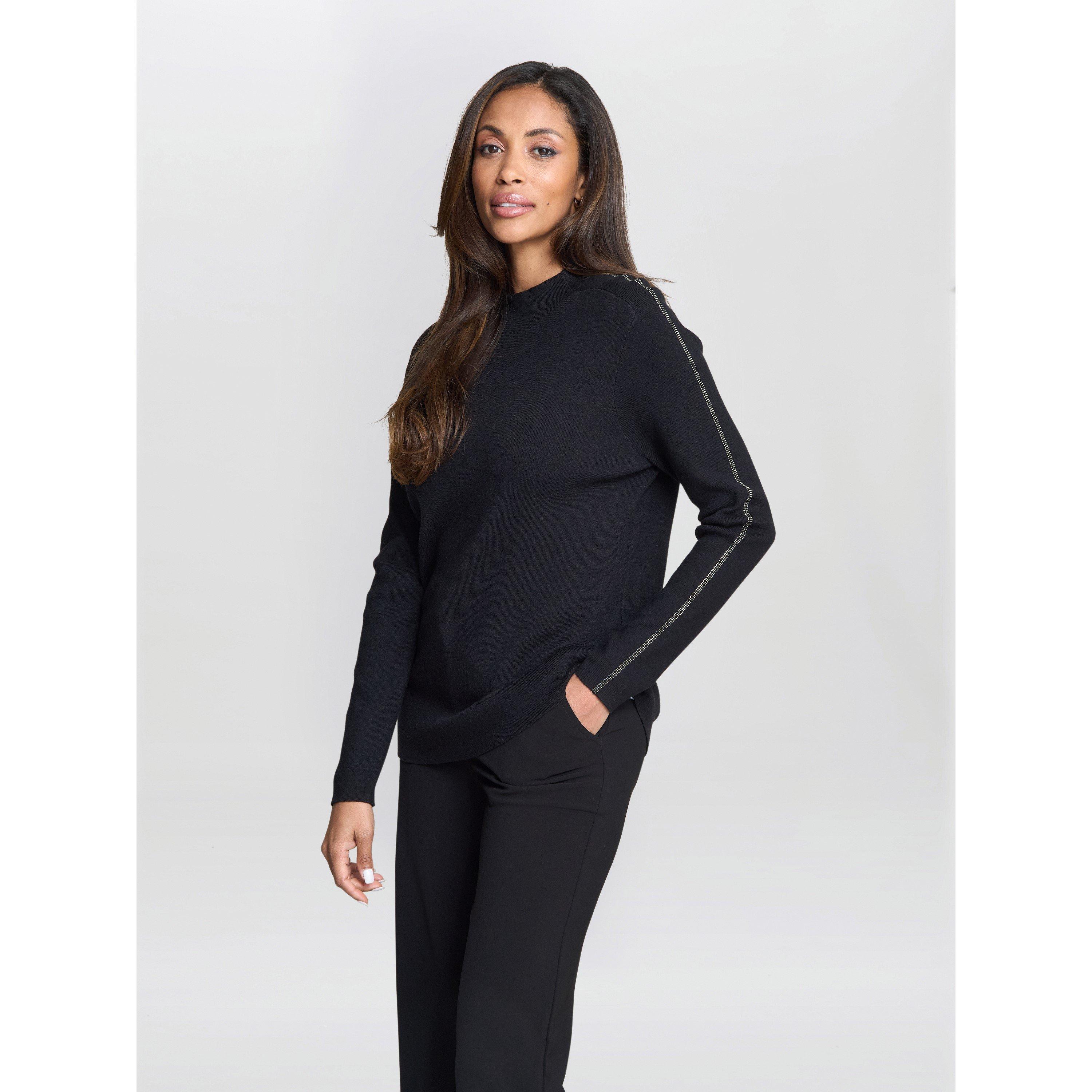 Black - Gina Bacconi - Women's Georgie Knitted Sweatshirt - 4