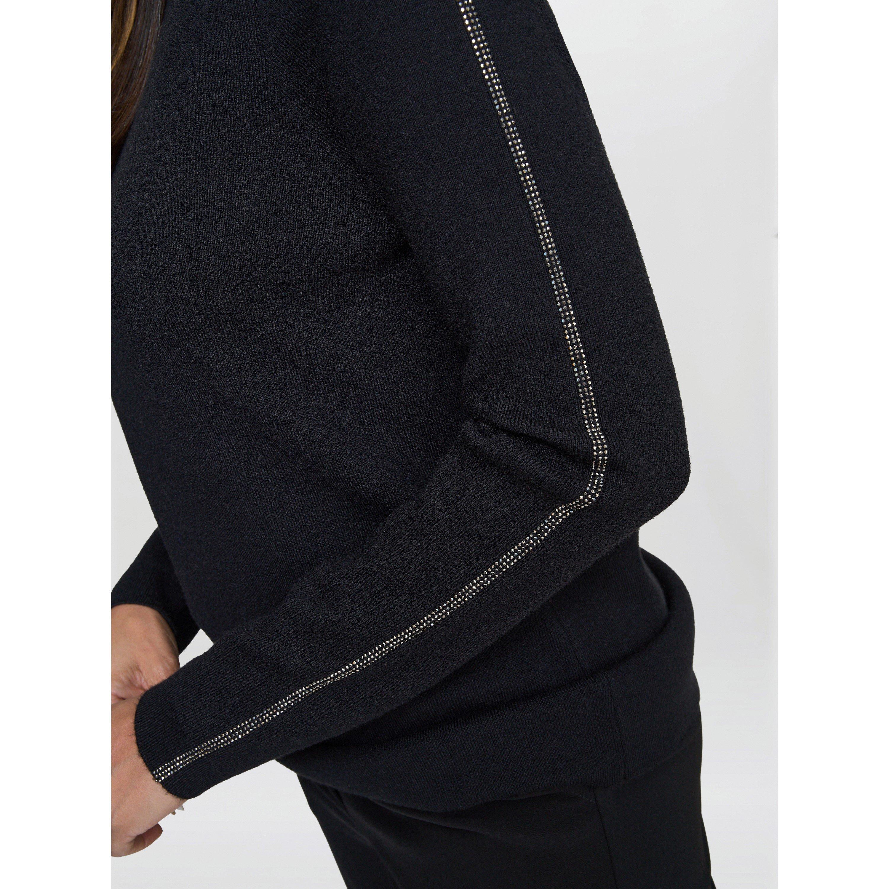 Black - Gina Bacconi - Women's Georgie Knitted Sweatshirt - 5