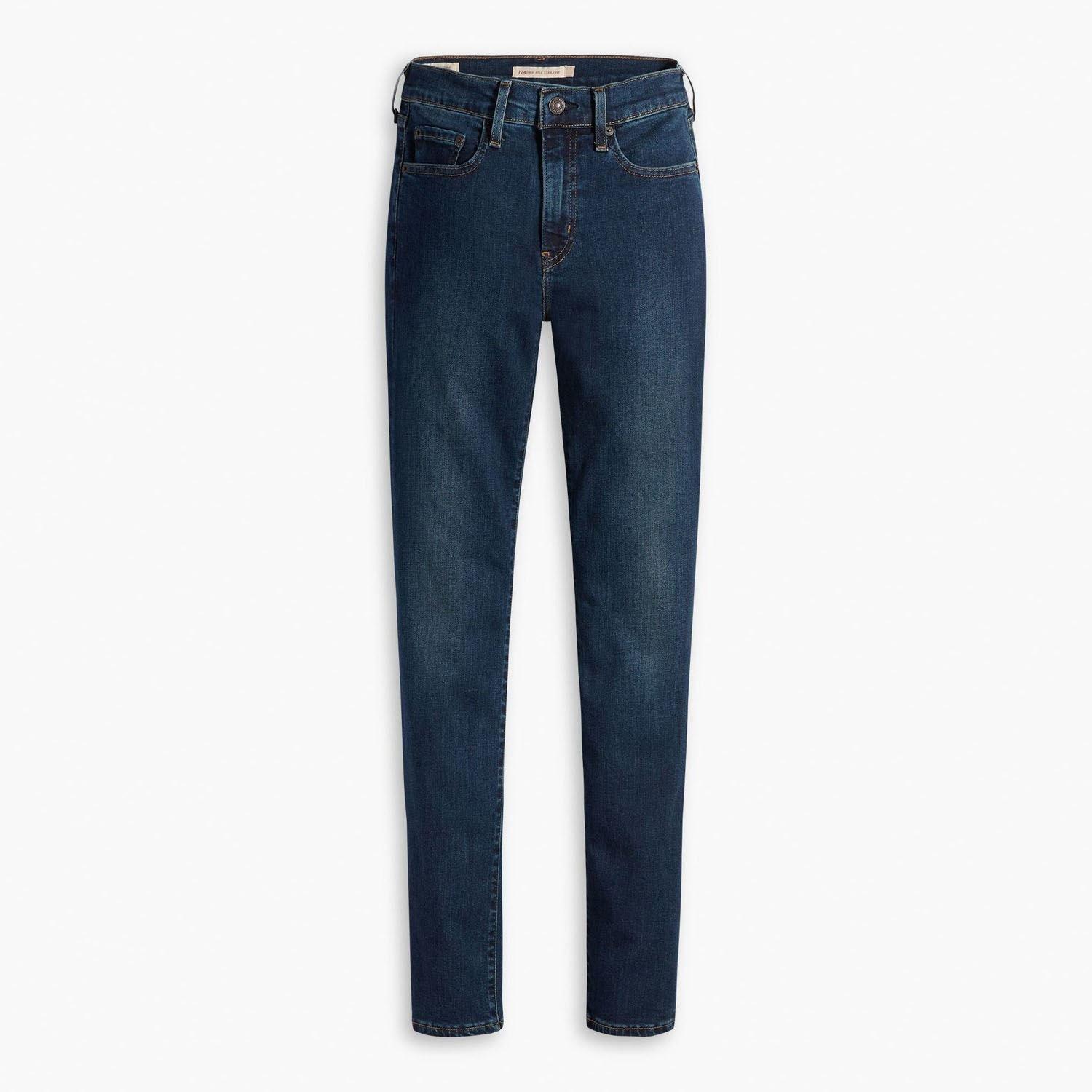 Levis Women's 724 High Rise Straight-Fit Jeans - Blue - 26S