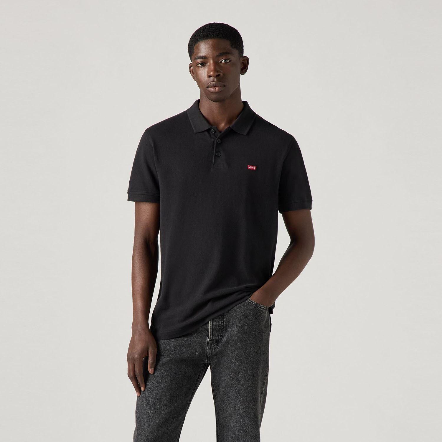 Black - Levis - Housemark Polo Shirt - 2