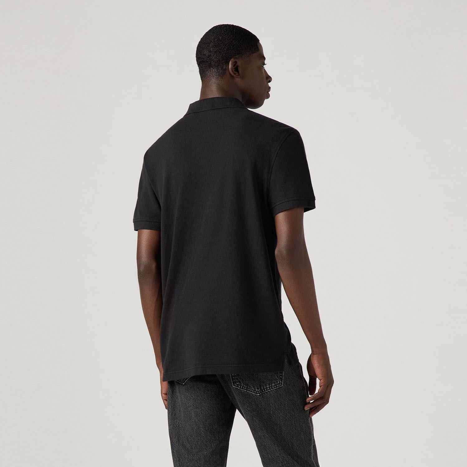 Black - Levis - Housemark Polo Shirt - 3