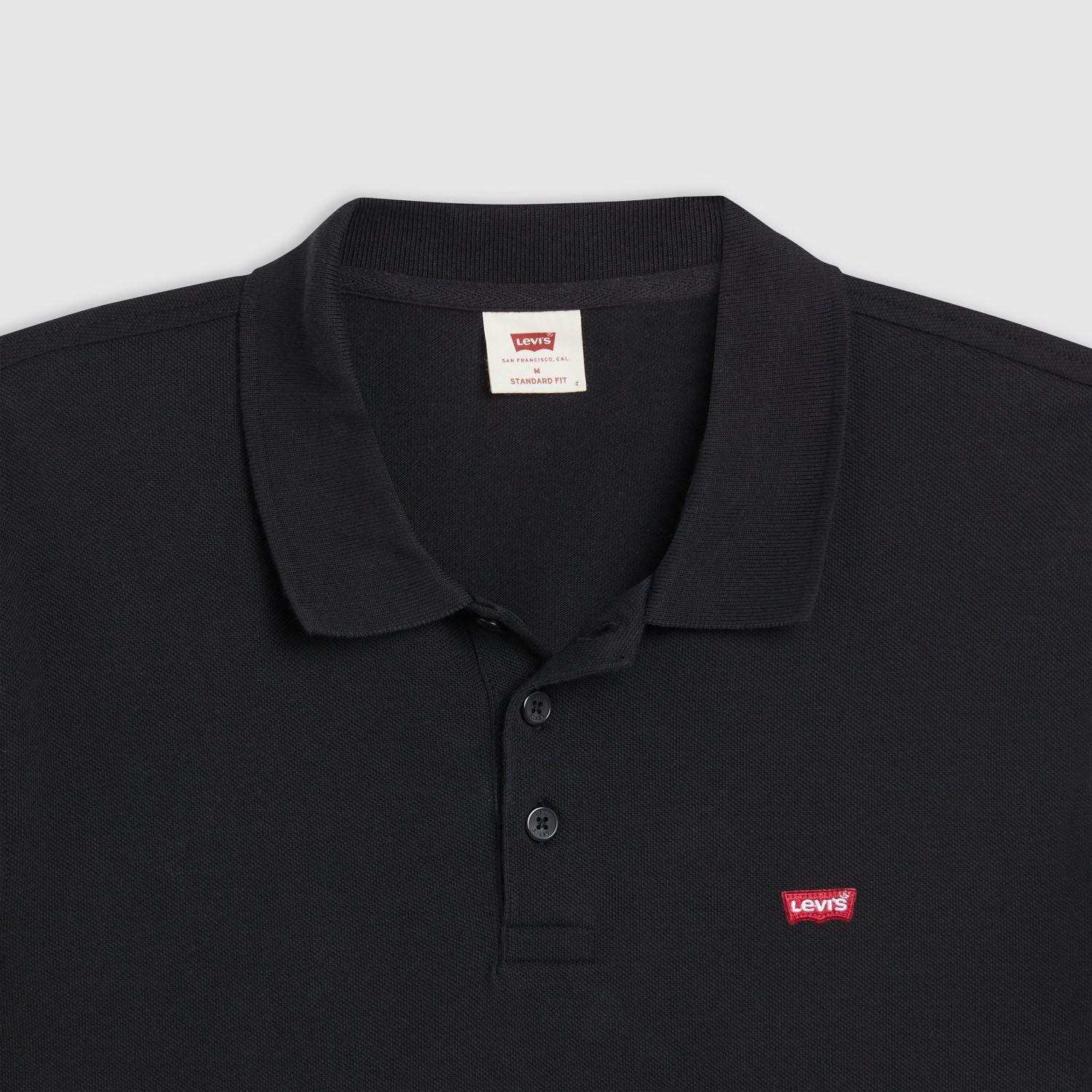 Black - Levis - Housemark Polo Shirt - 4