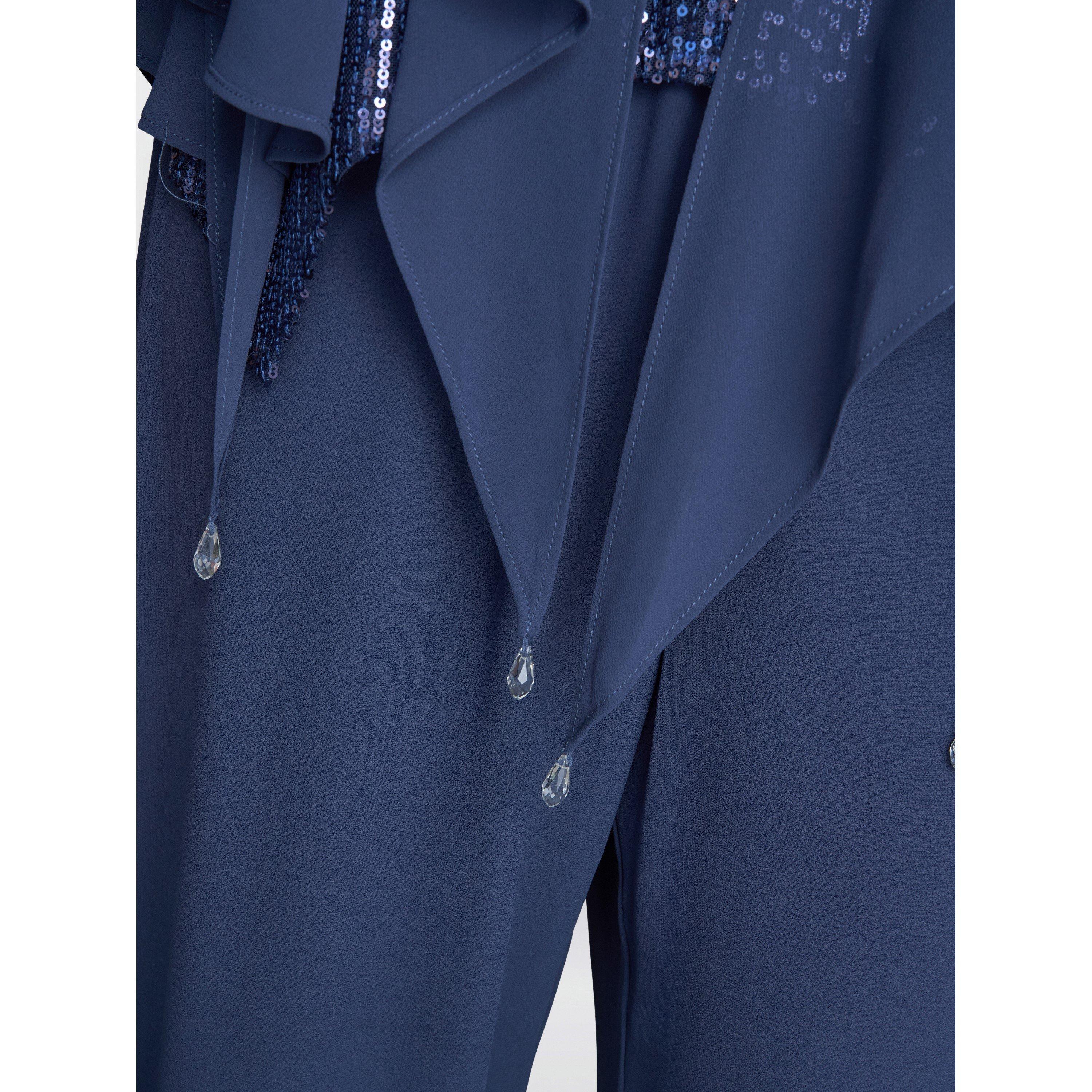 Wedgewood - Gina Bacconi - Kay 2 Piece Trouser Suit With Sequin Top - 7
