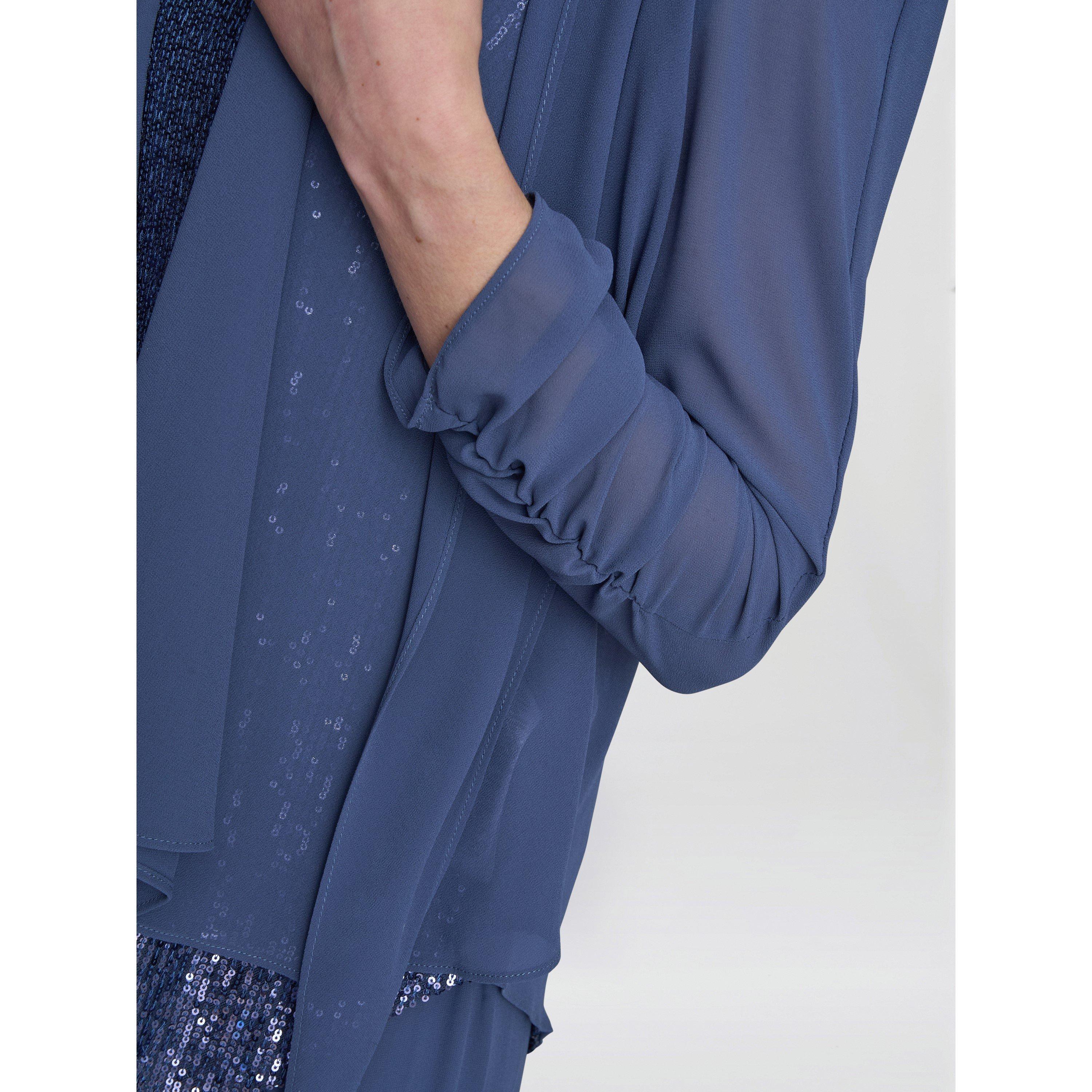 Wedgewood - Gina Bacconi - Kay 2 Piece Trouser Suit With Sequin Top - 8