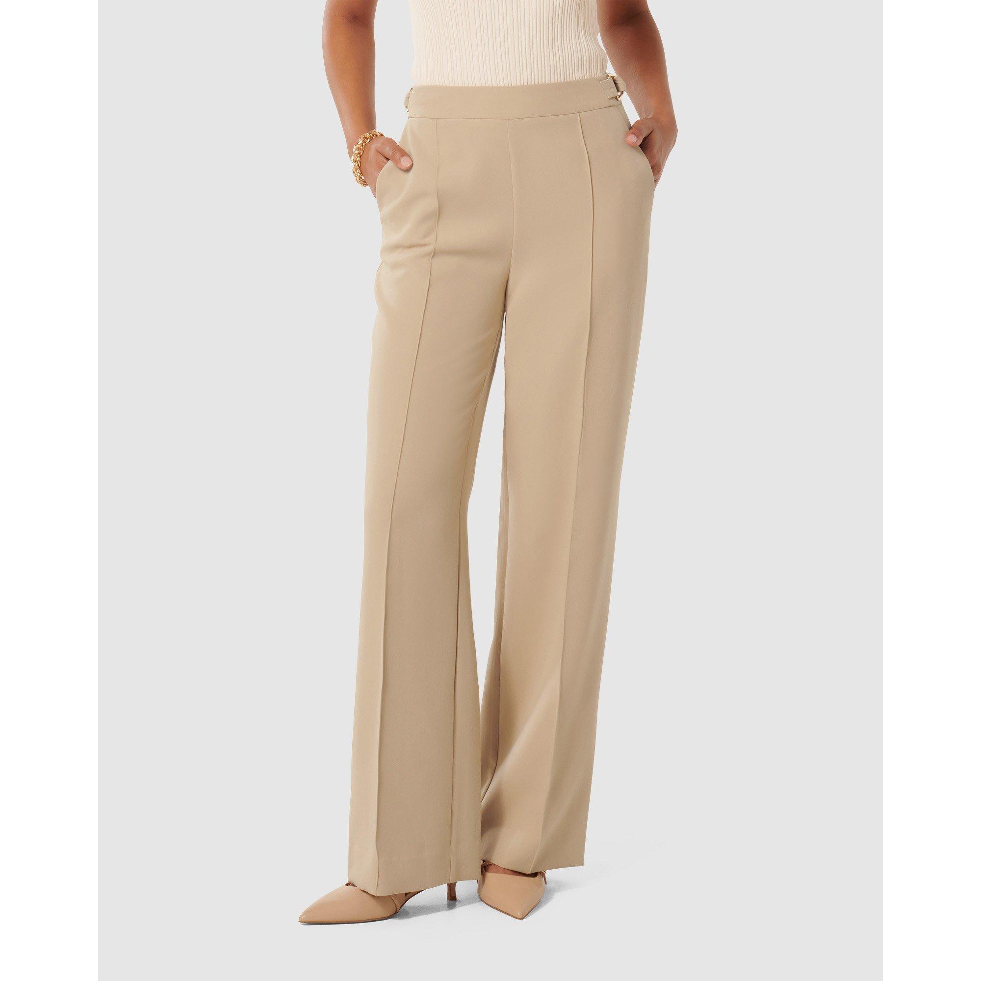 Neutral - Forever New - Mila D-Ring Wide Leg Pants - 3