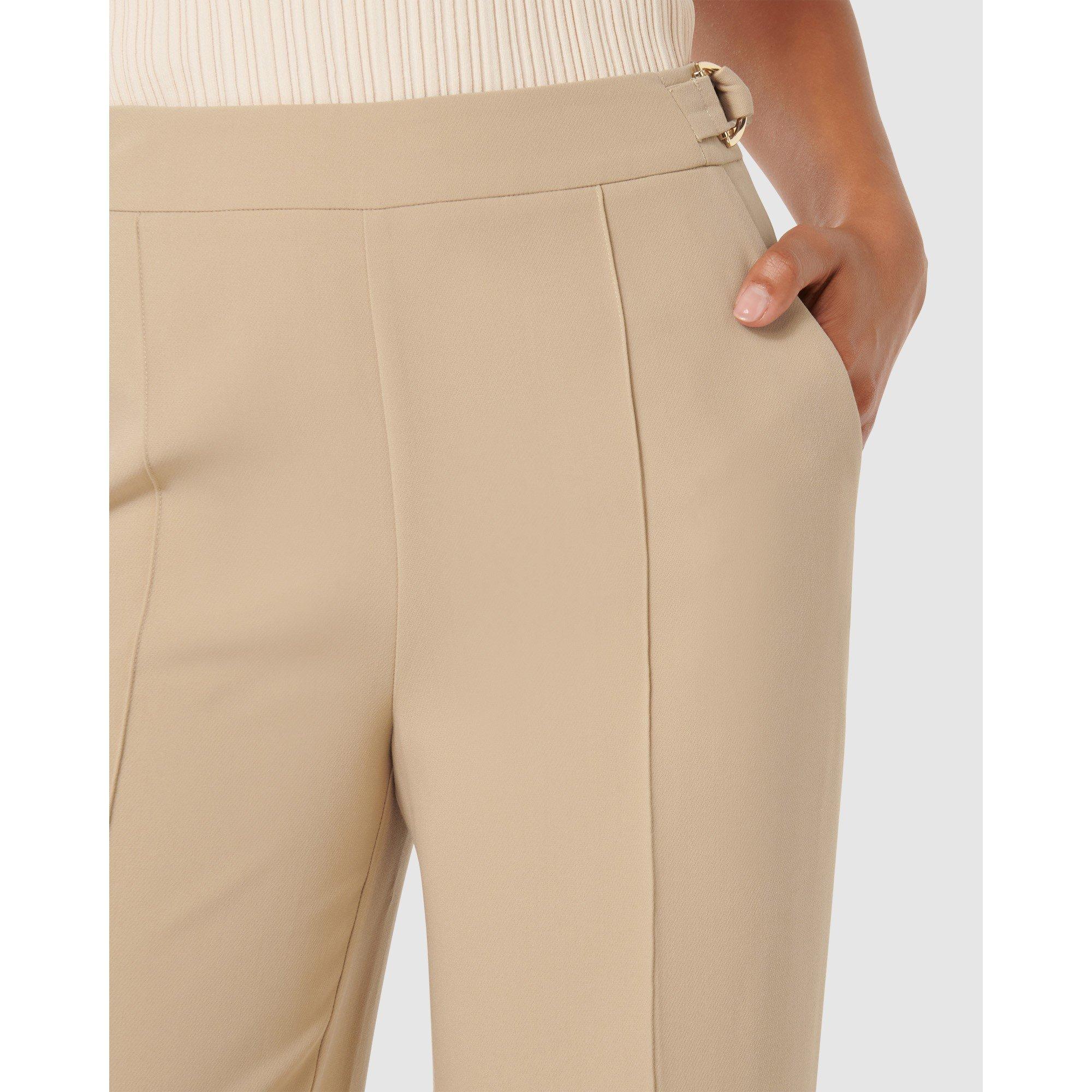 Neutral - Forever New - Mila D-Ring Wide Leg Pants - 4