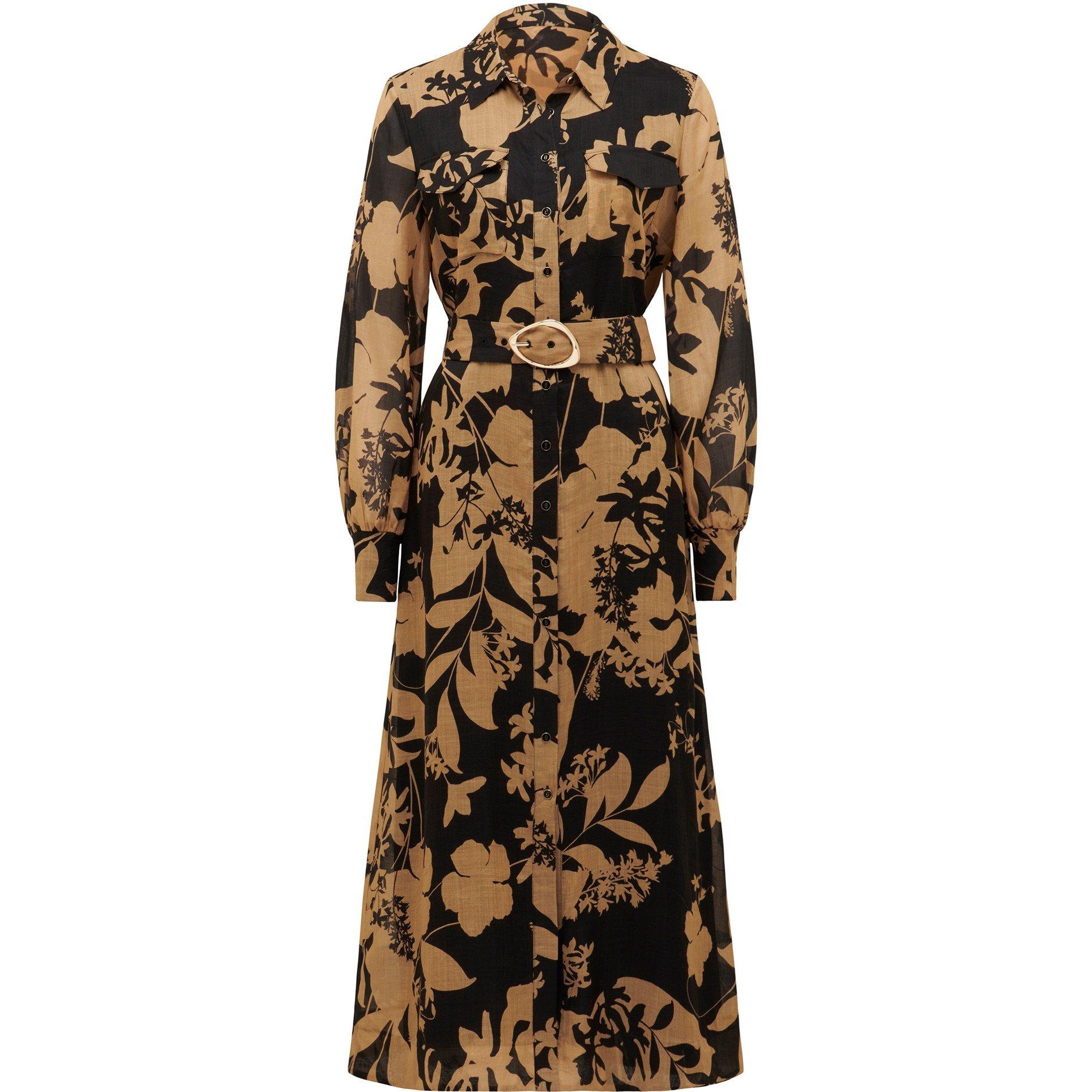 Hensley Floral - Forever New - Janie Printed Shirt Midi Dress - 1