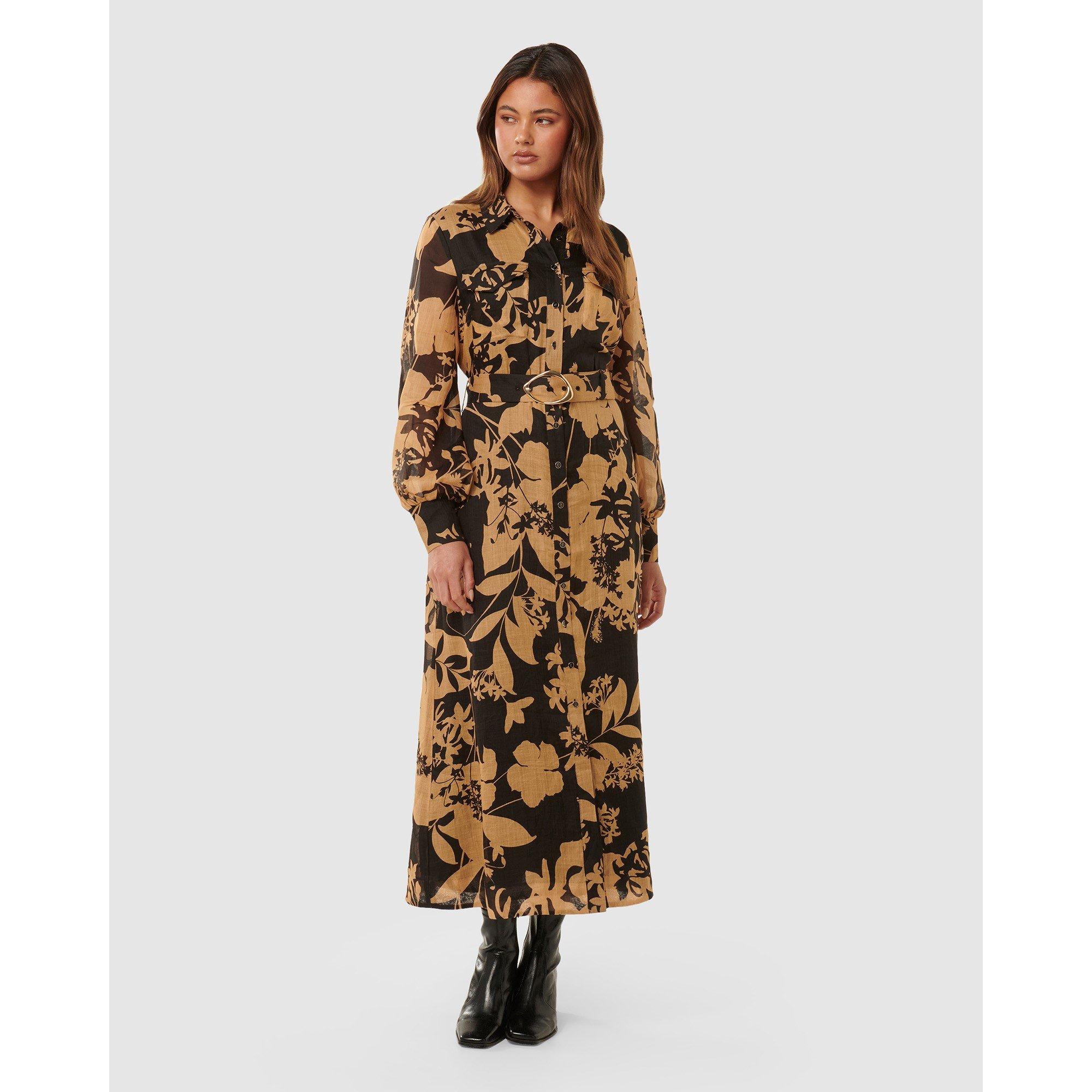 Hensley Floral - Forever New - Janie Printed Shirt Midi Dress - 2