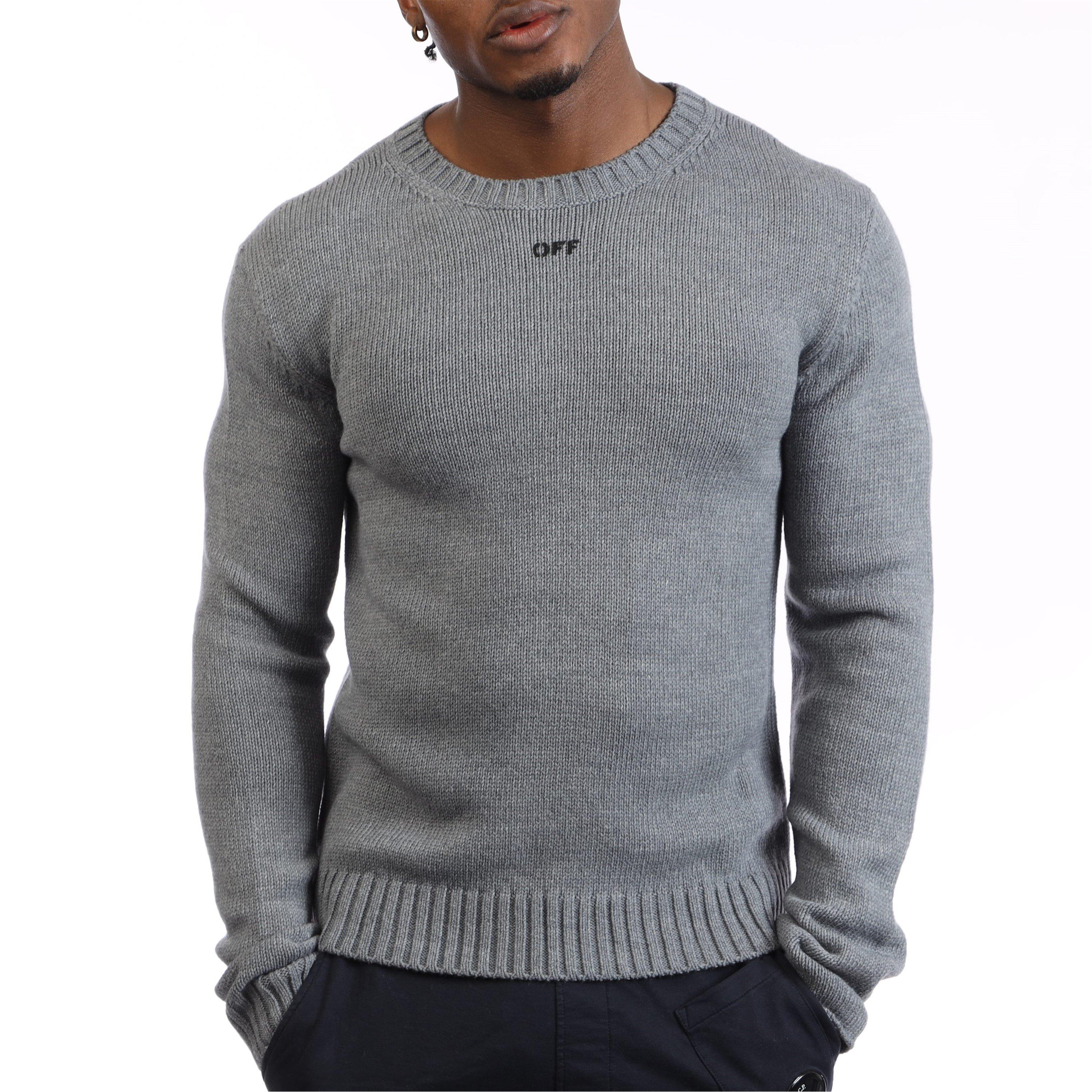 Grey Black - Off White - Crewneck Sweatshirt - 2