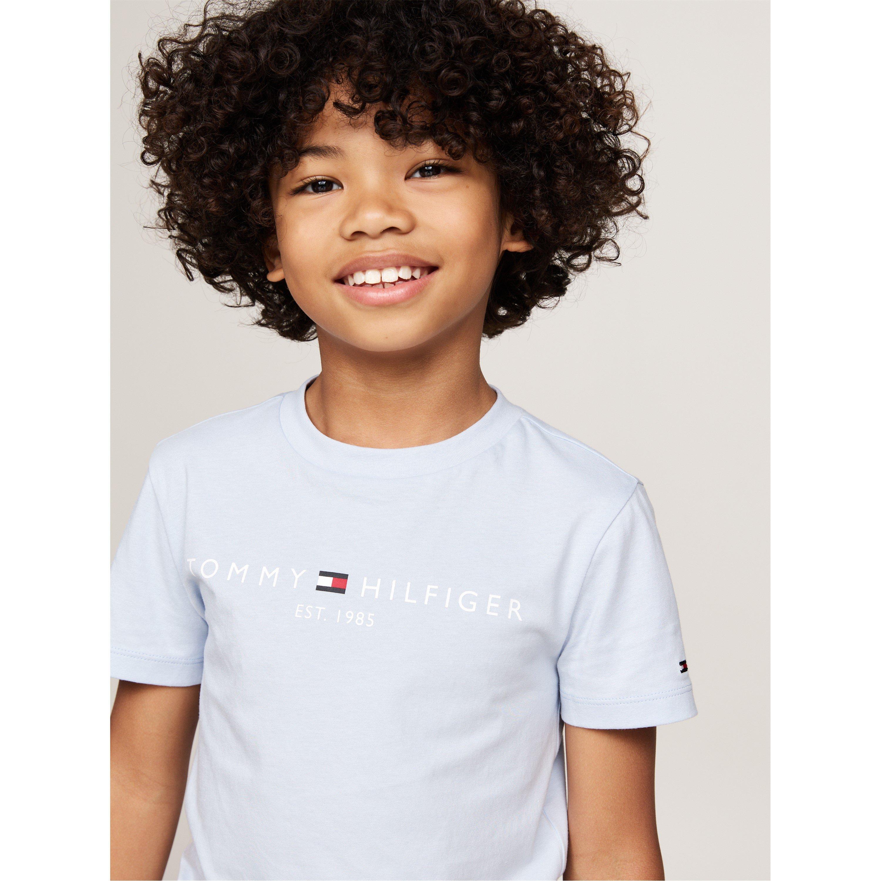 Breezy Blue C1O - Tommy Hilfiger - Kids' Essential Short-Sleeve T-Shirt - 2