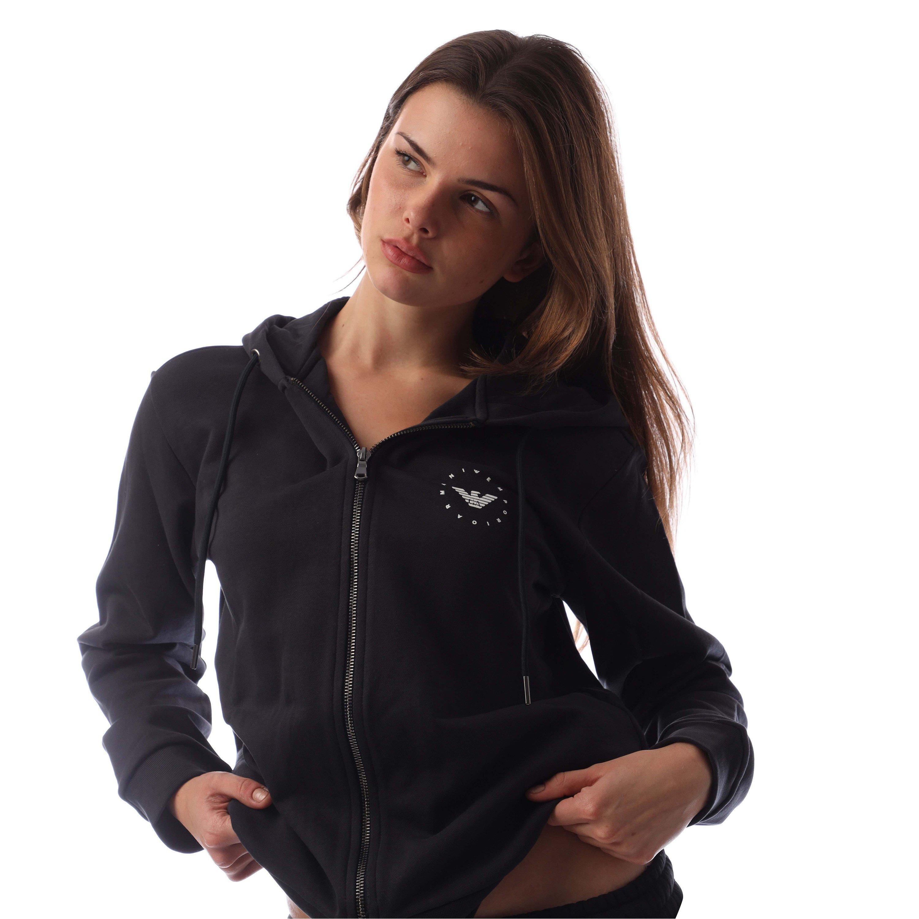 Navy - Emporio Armani - Full-Zip Hoodie - 2