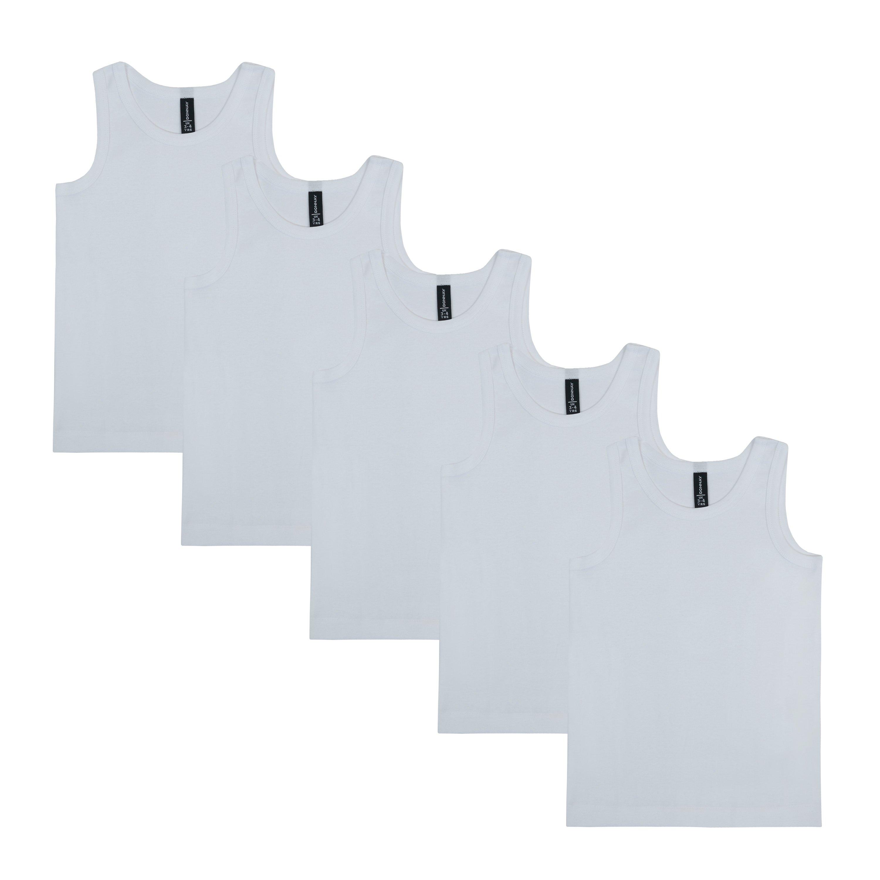 Weiß - Donnay - 5pk Vest Infants - 1