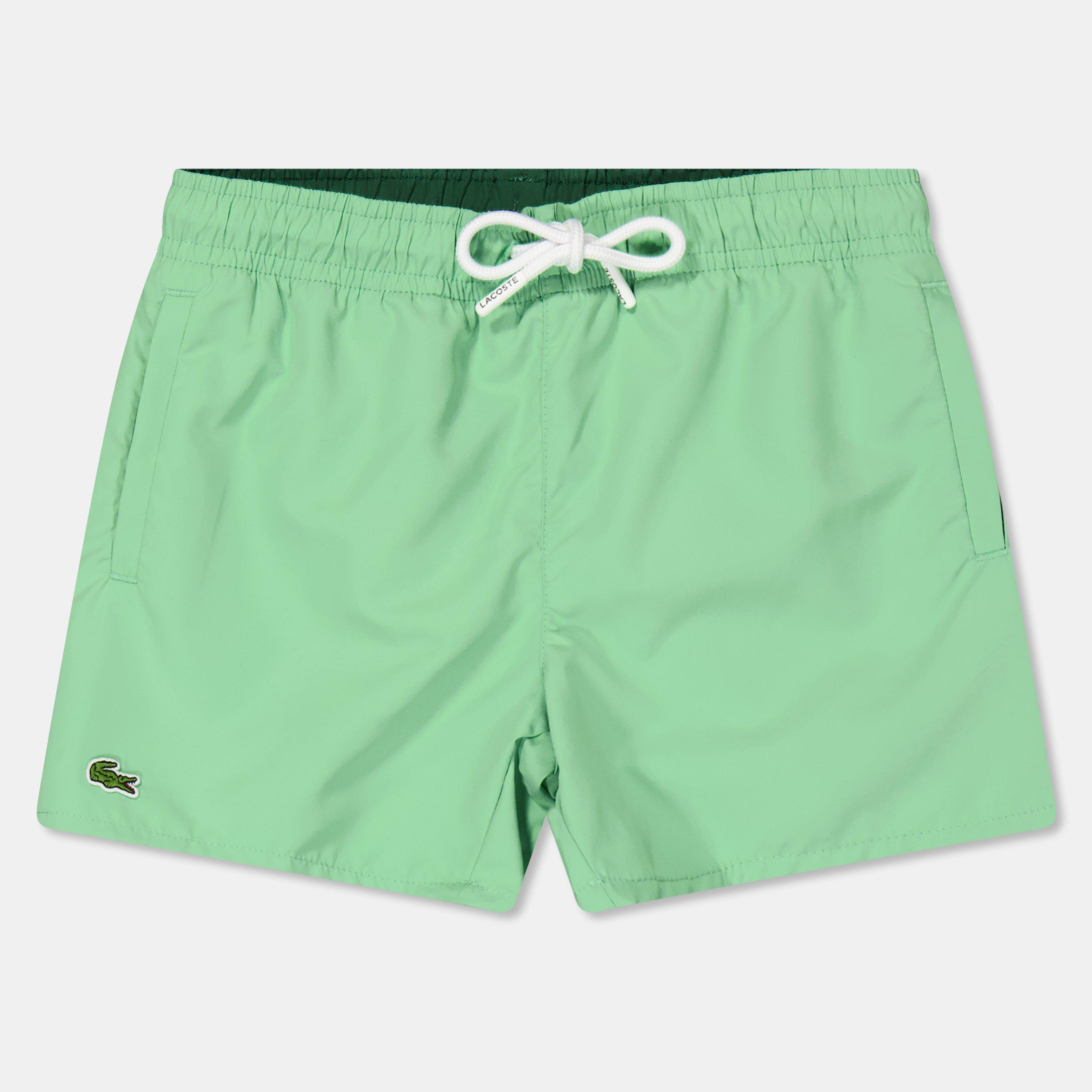 Lacoste Boys Kids' Quick-Drying Swim Shorts - Green Ei8 - 14 Years