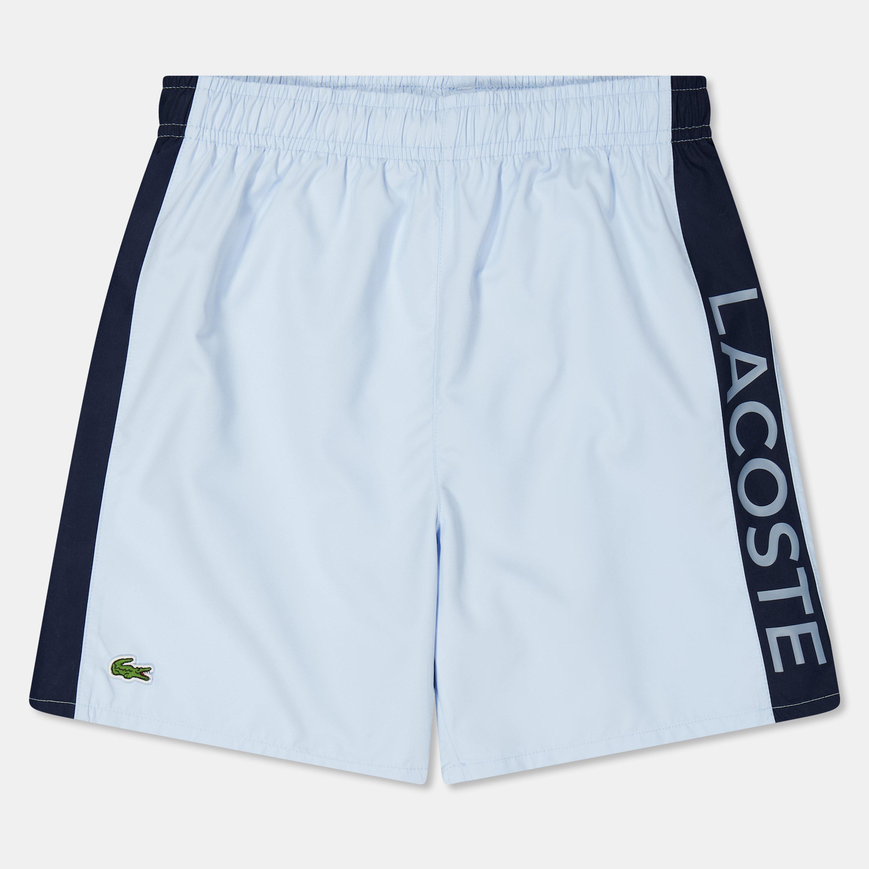 Lacoste Kids' Block Swim Shorts - Light Blue FA9