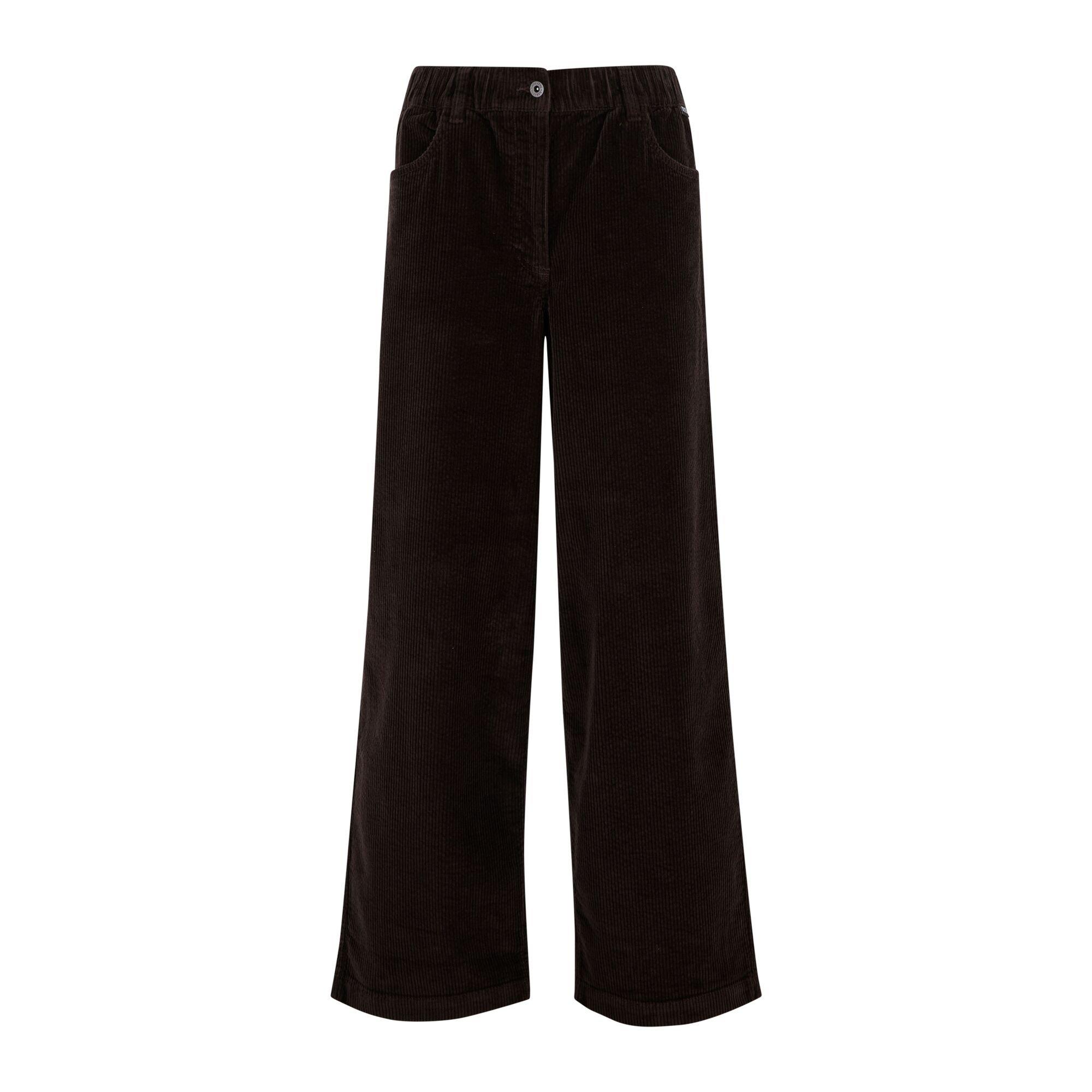 Dark Chocolate - Regatta - Womens Cordette Trousers - 7