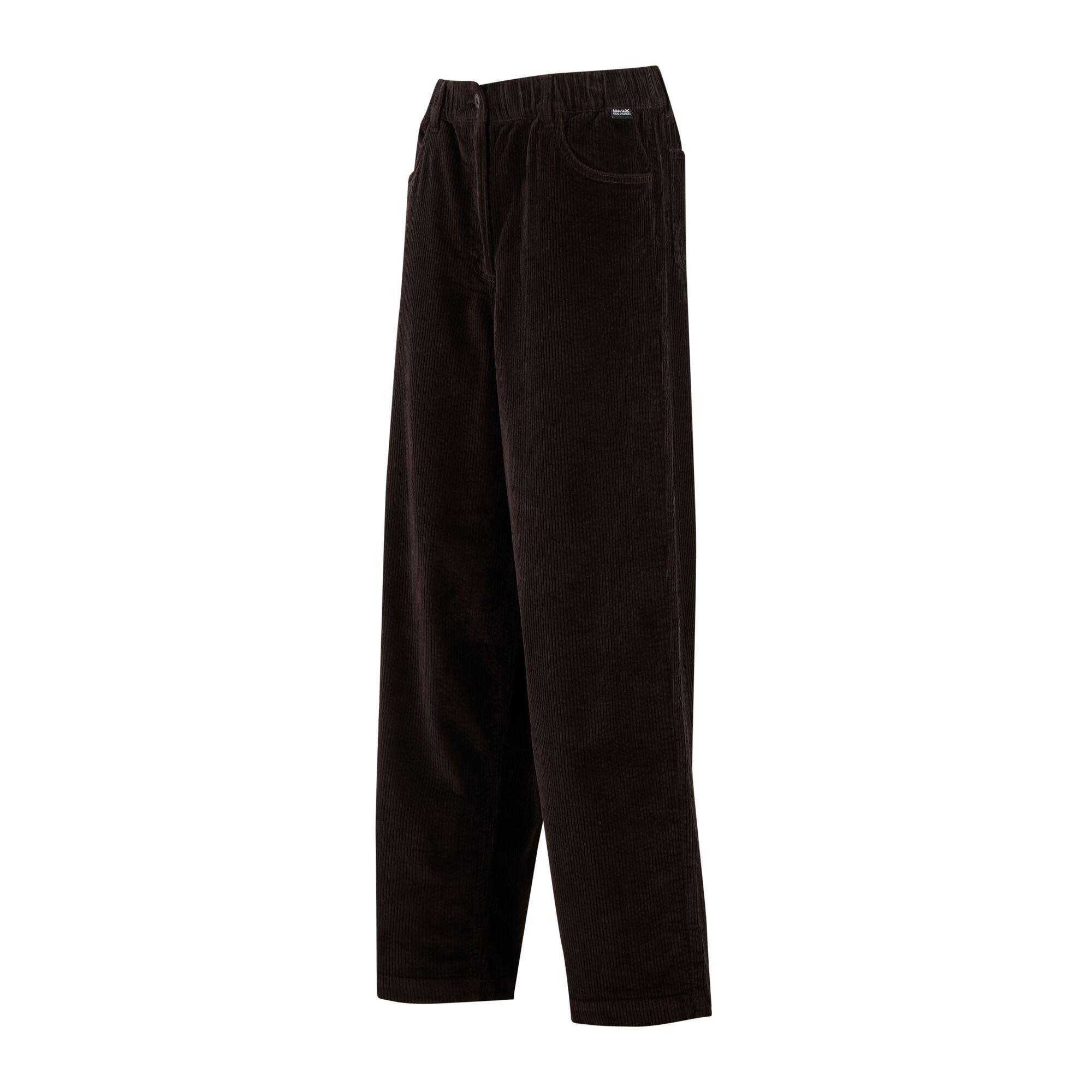 Dark Chocolate - Regatta - Womens Cordette Trousers - 9