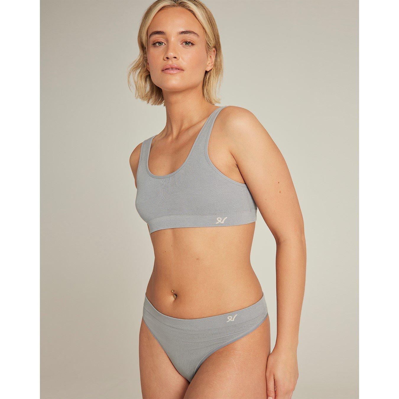 Storm Grey - Nudea - SEAMLESS CROP TOP TENCEL SEAMLESS - 1