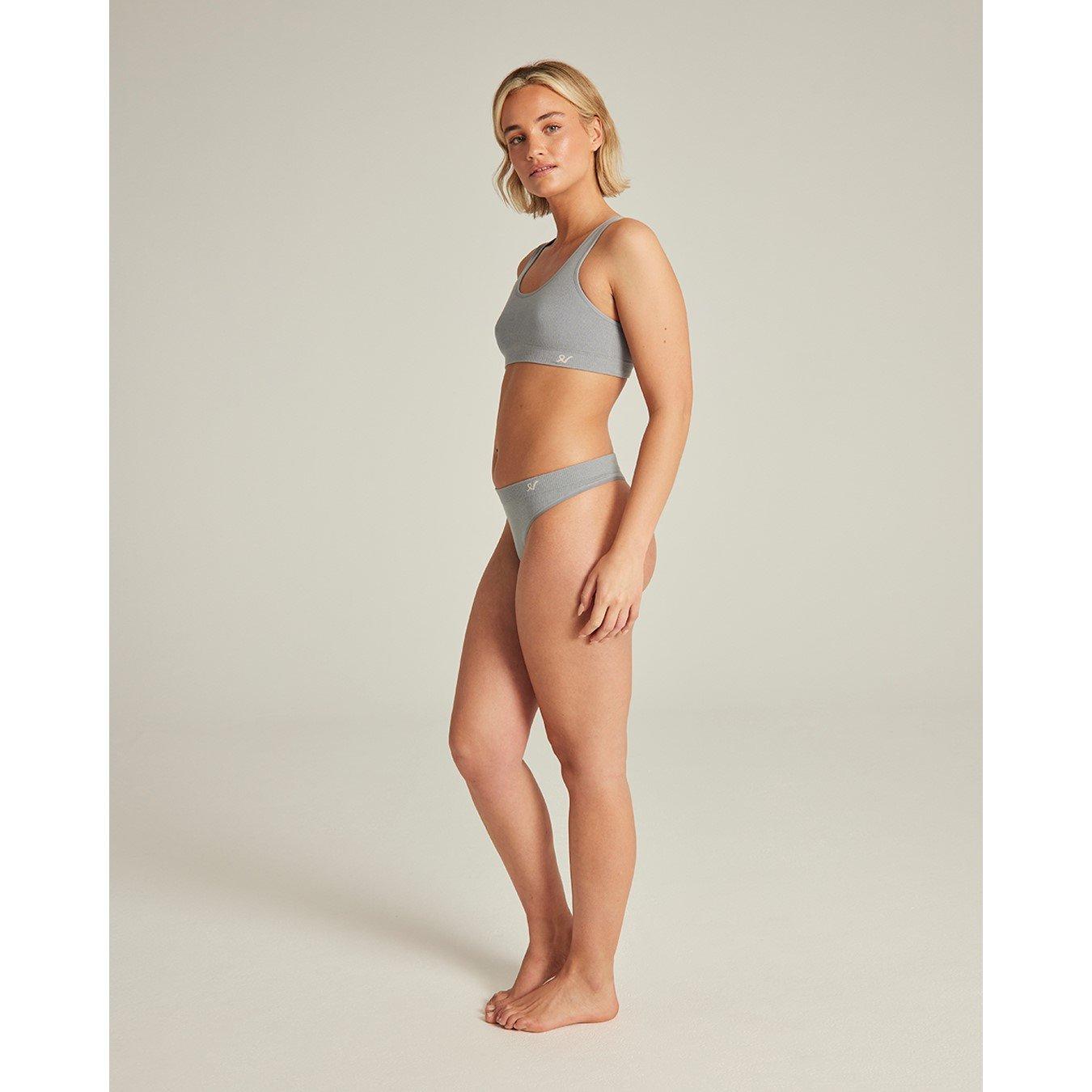 Storm Grey - Nudea - SEAMLESS CROP TOP TENCEL SEAMLESS - 2