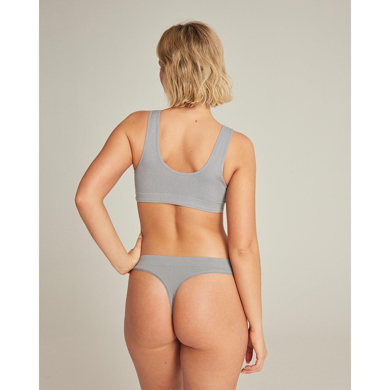 Storm Grey - Nudea - SEAMLESS CROP TOP TENCEL SEAMLESS - 3